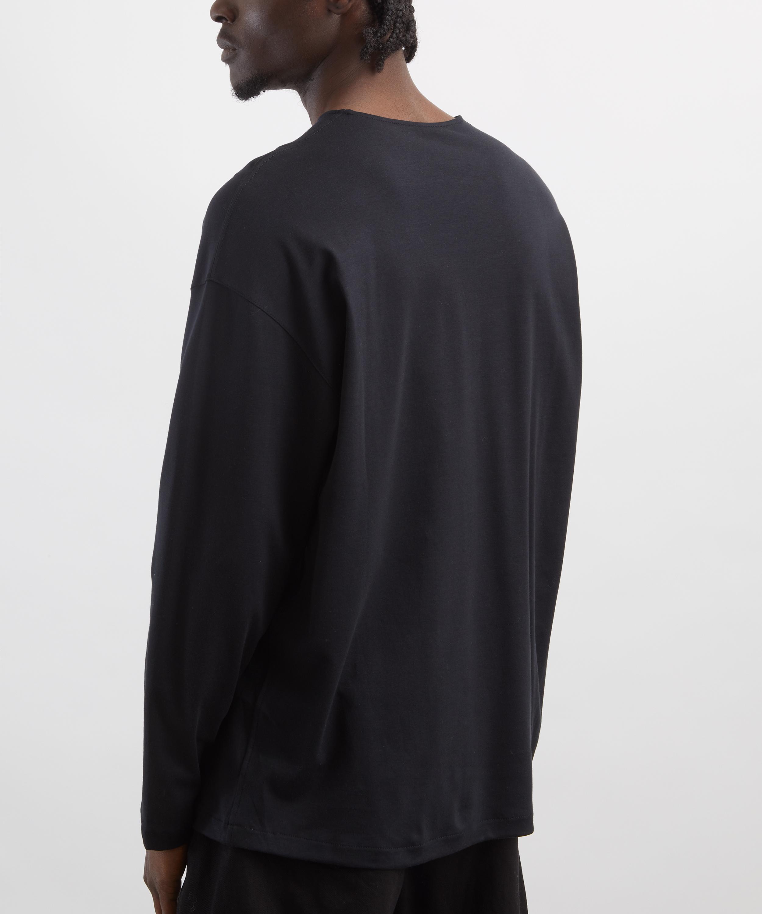 Lemaire - Long-Sleeve Cotton-Silk T-Shirt image number 3
