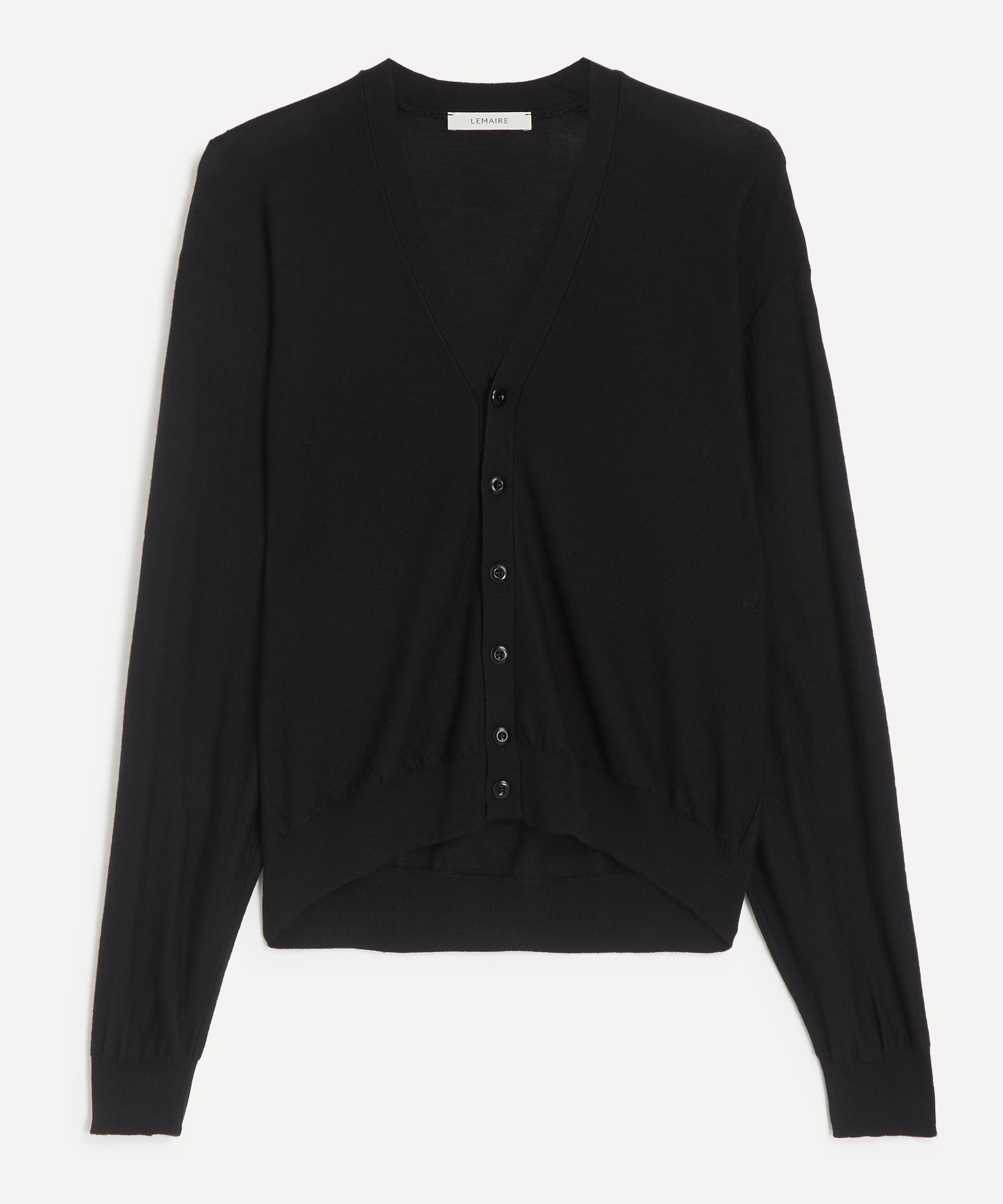 Lemaire - Black Relaxed Twisted Cardigan