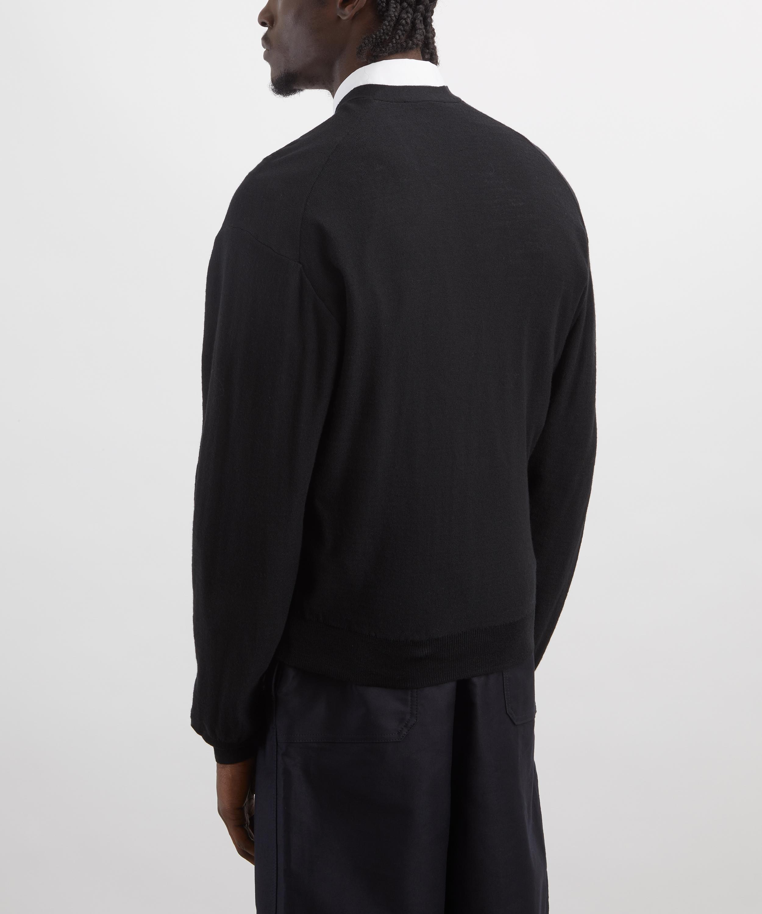 Lemaire - Black Relaxed Twisted Cardigan image number 3