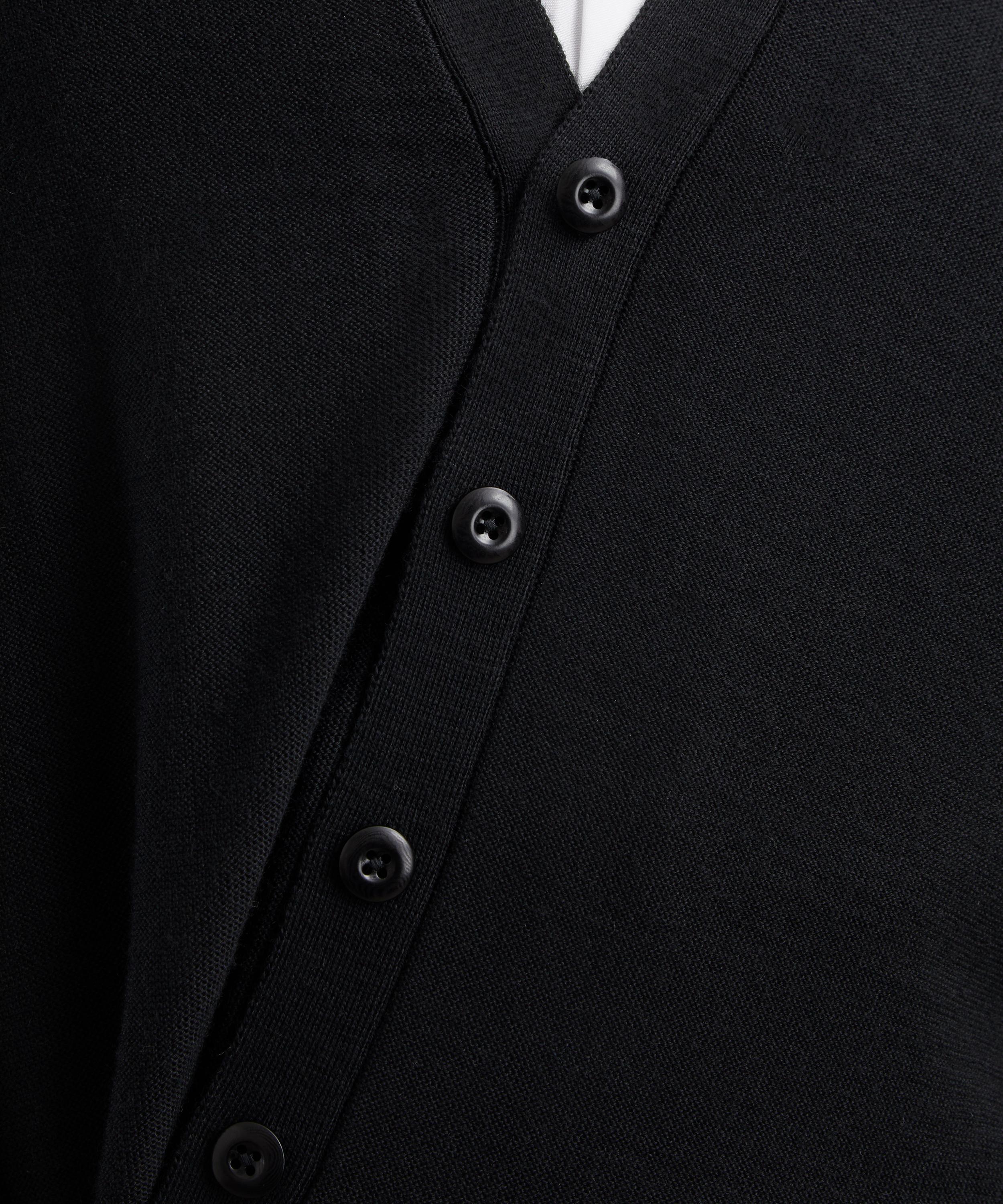 Lemaire - Black Relaxed Twisted Cardigan image number 4