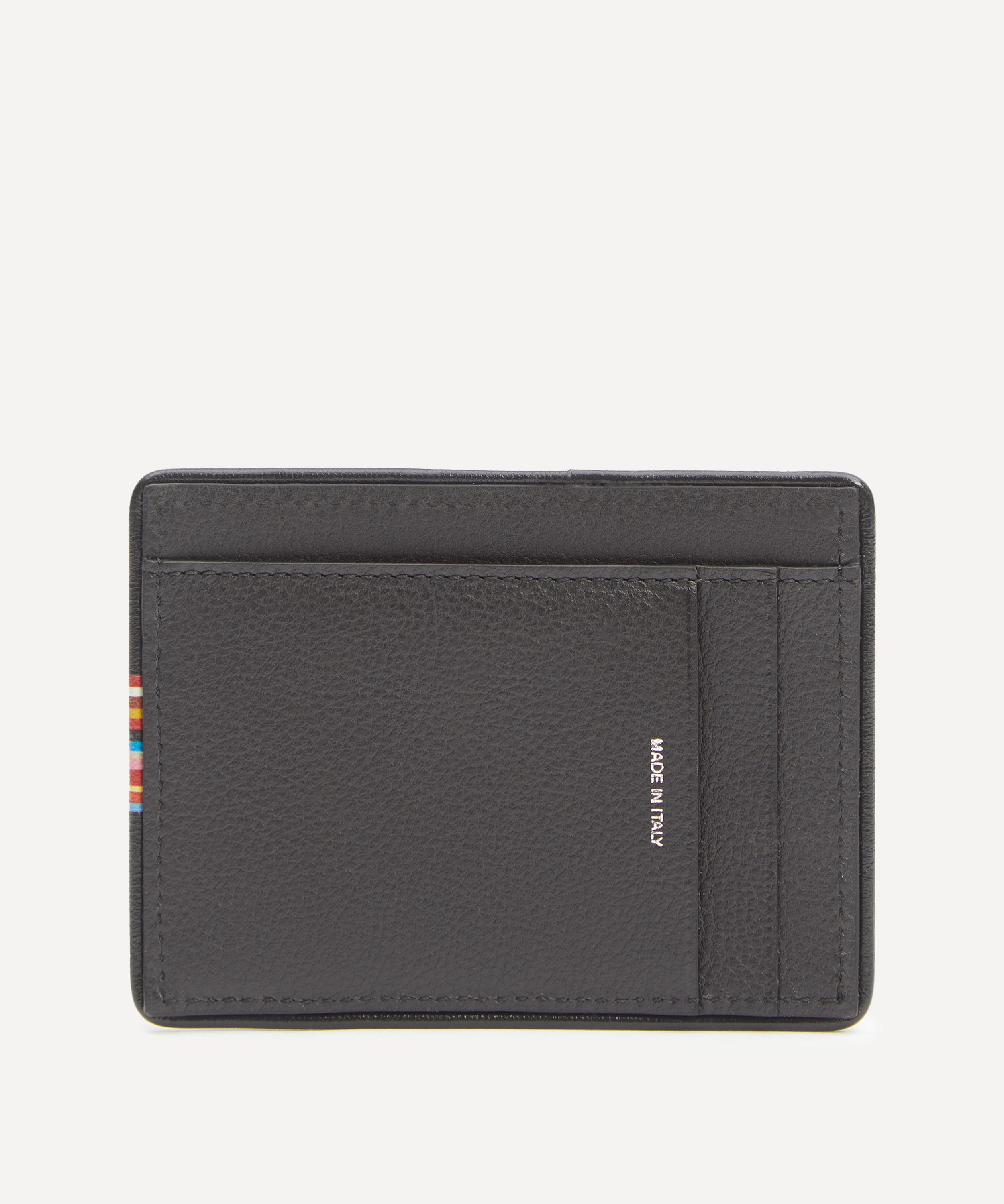 Paul Smith - Stripe Leather Card Holder