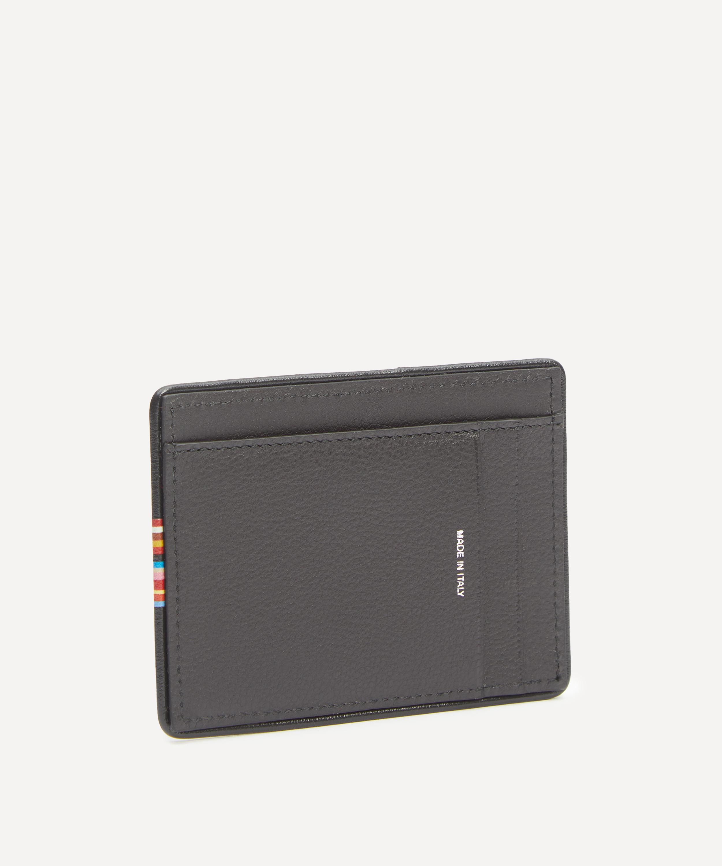 Paul Smith - Stripe Leather Card Holder image number 1
