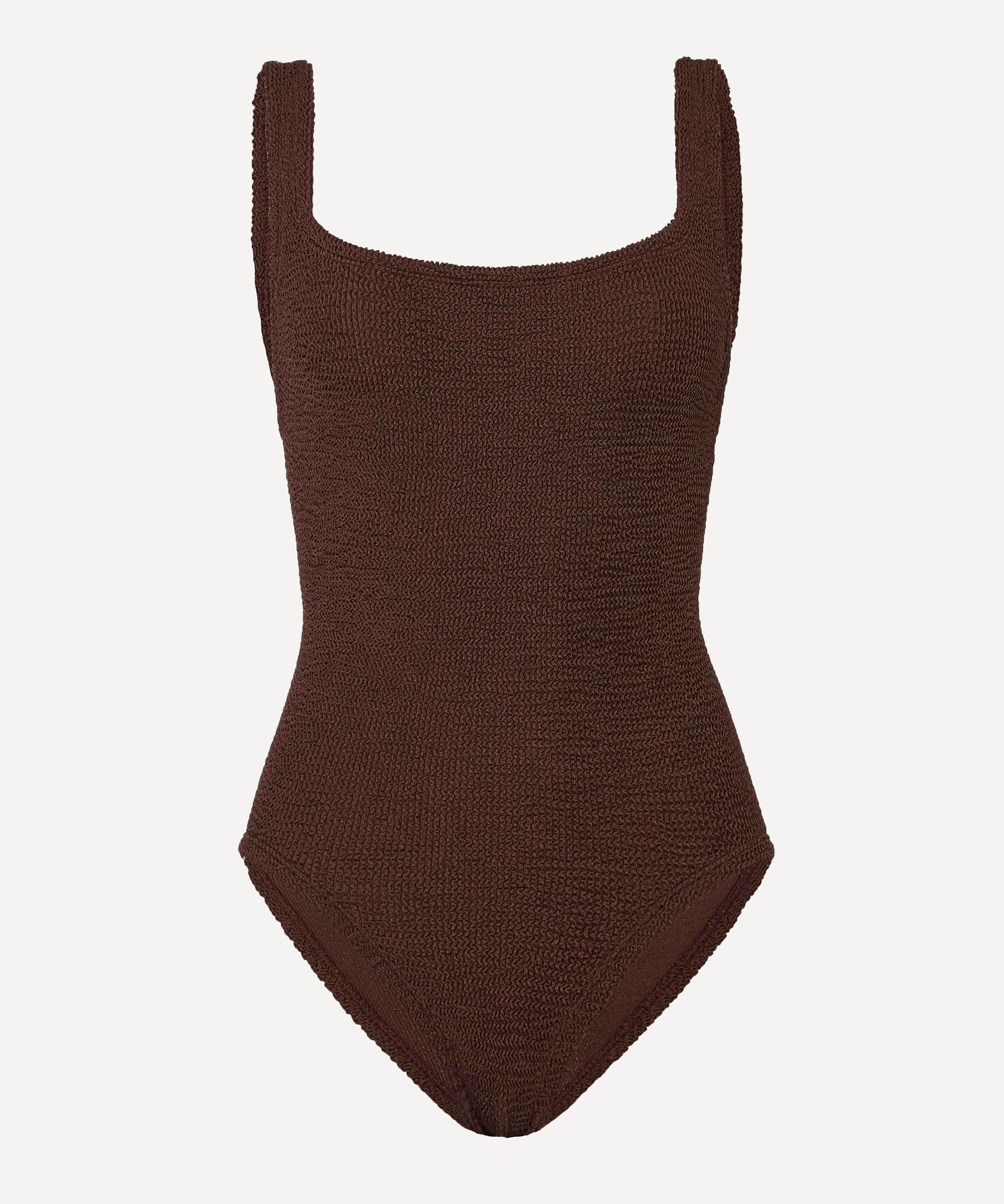 Hunza G - Coverage Square-Neck Swimsuit&nbsp;