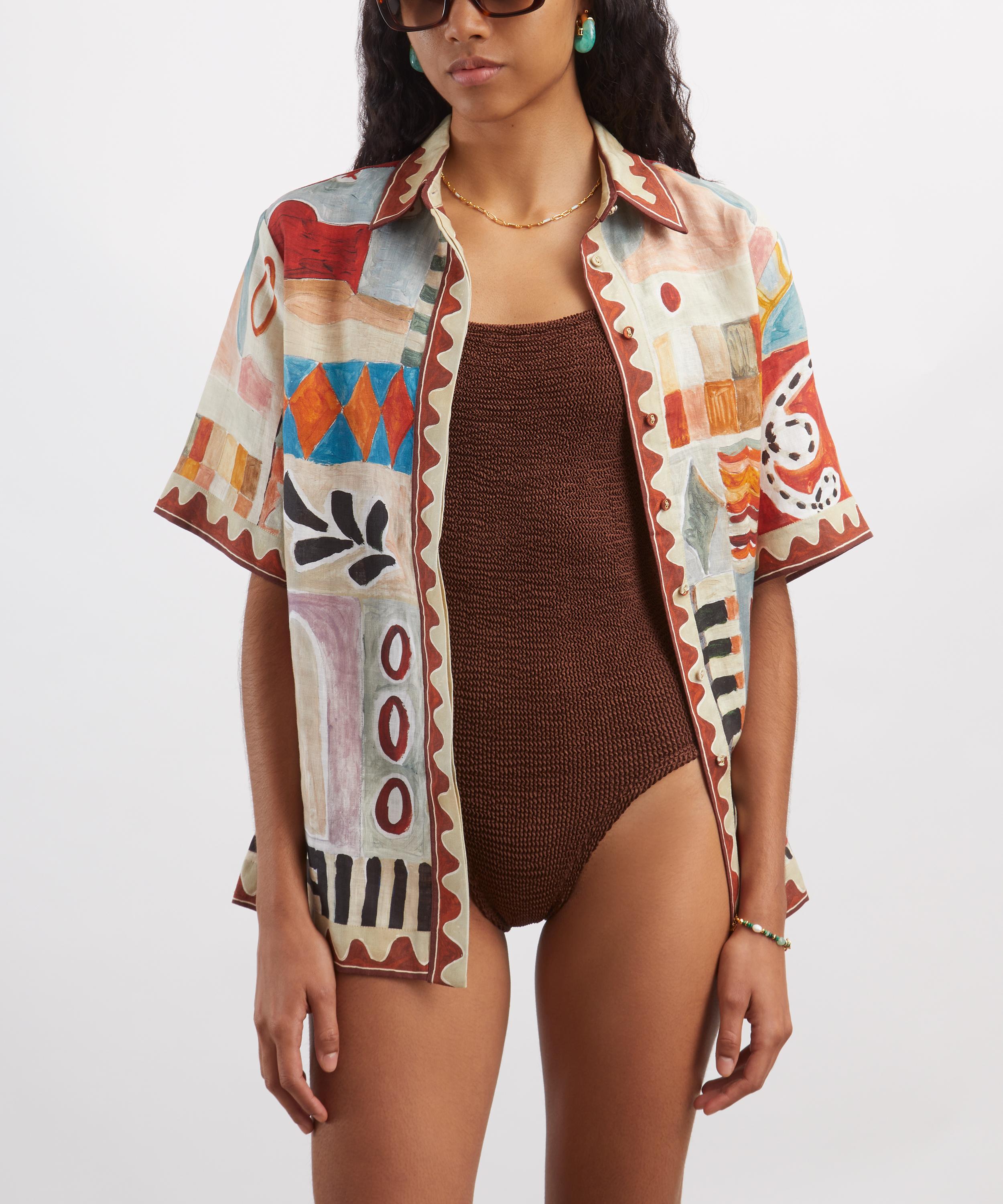 Hunza G - Coverage Square-Neck Swimsuit&nbsp; image number 1