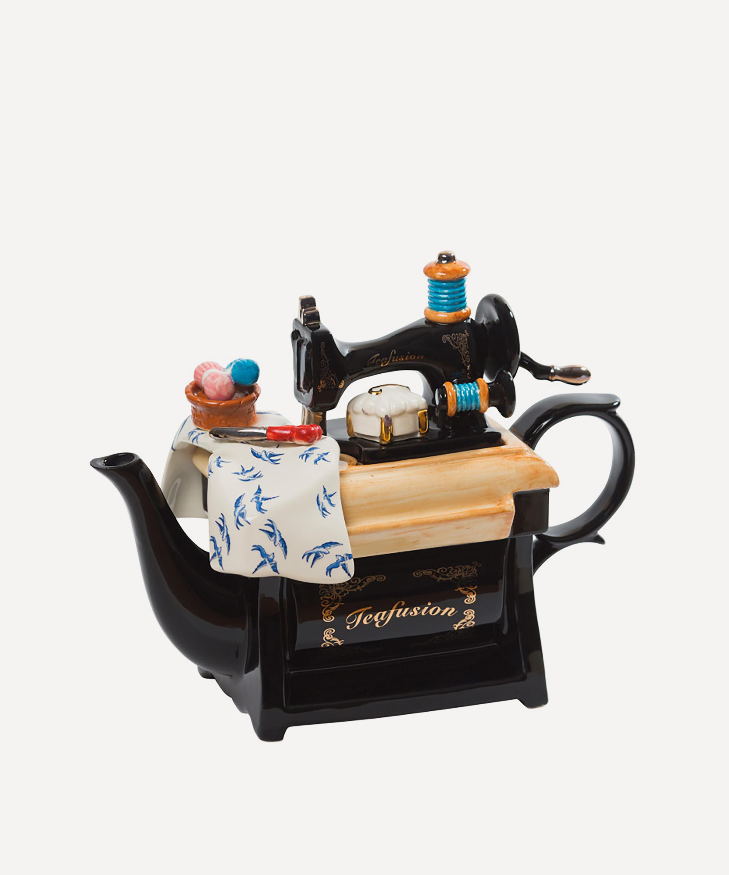 Ceramic Inspirations - Sewing Machine Large Ceramic Teapot