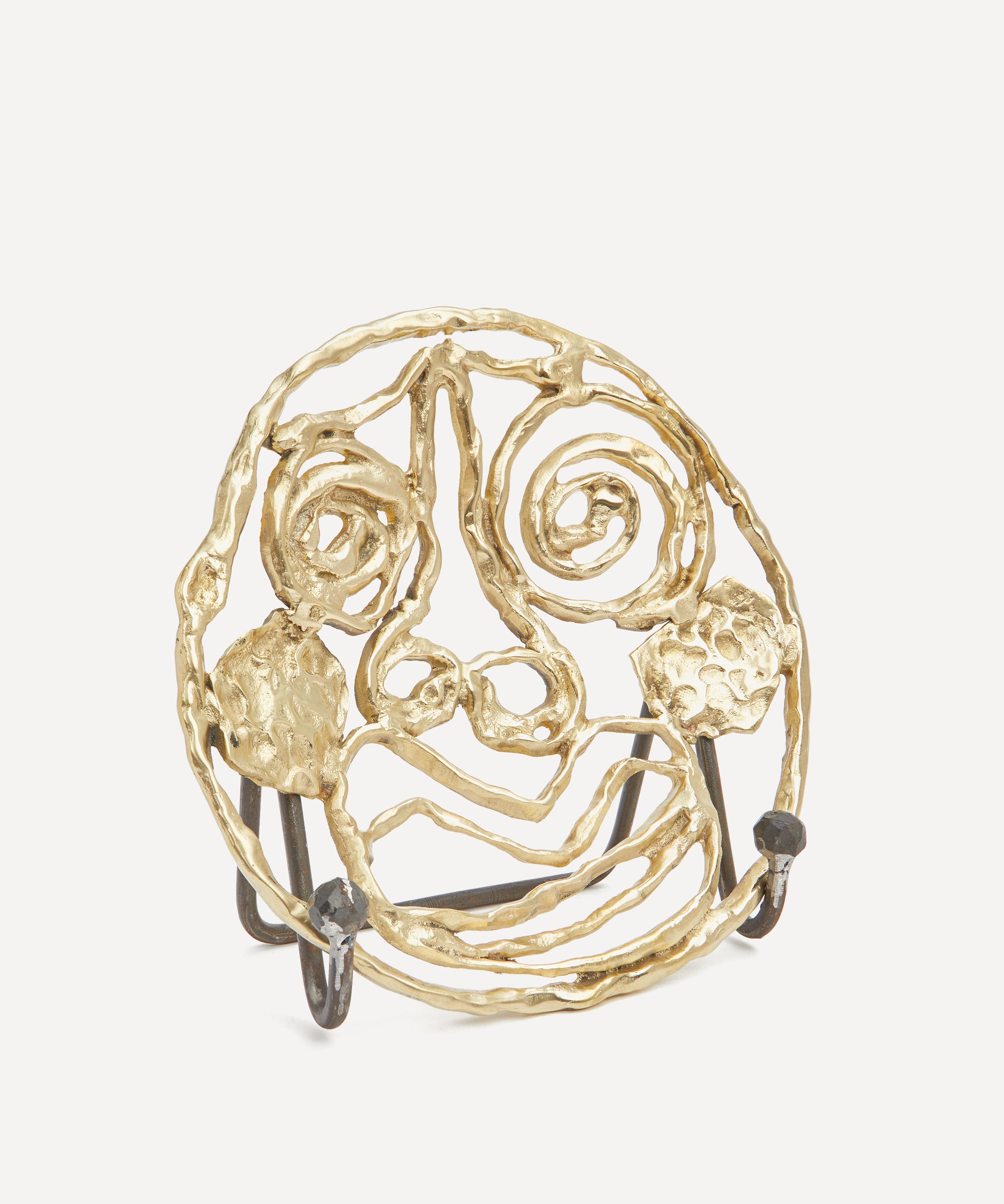 Moro - Face 1 Brass Tray image number 1