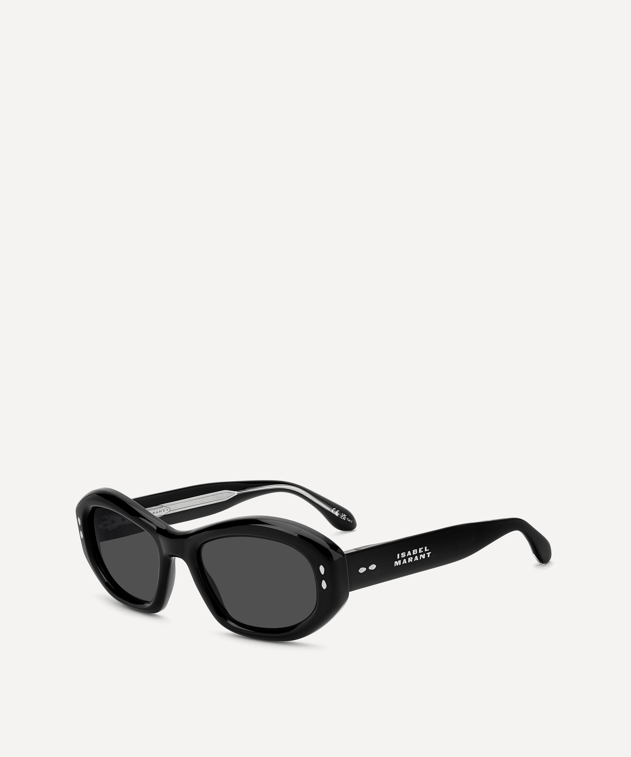 Isabel Marant - Black Acetate Cat Eye Sunglasses image number 2