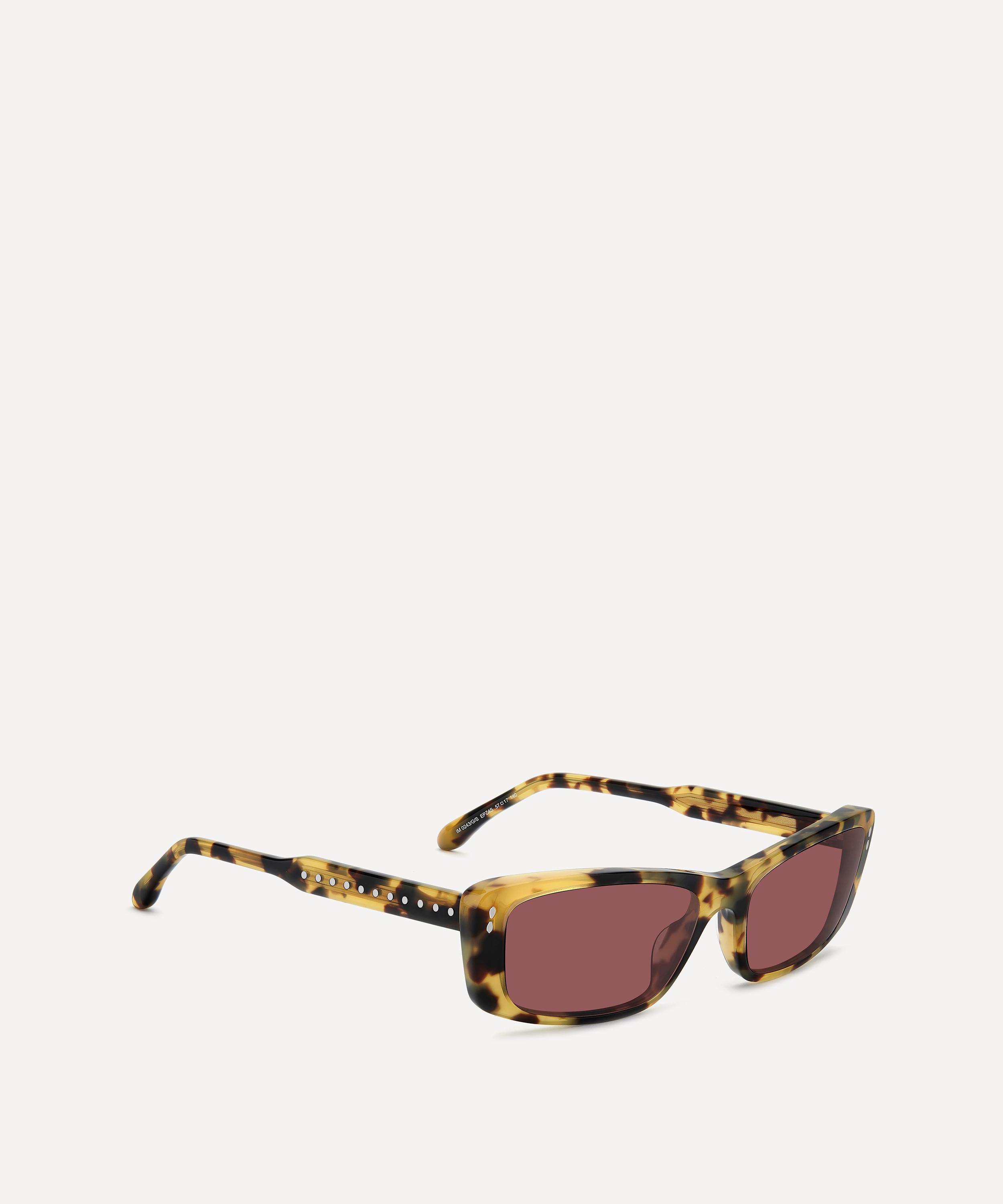 Isabel Marant - Havana Pink Rectangle Sunglasses image number 1