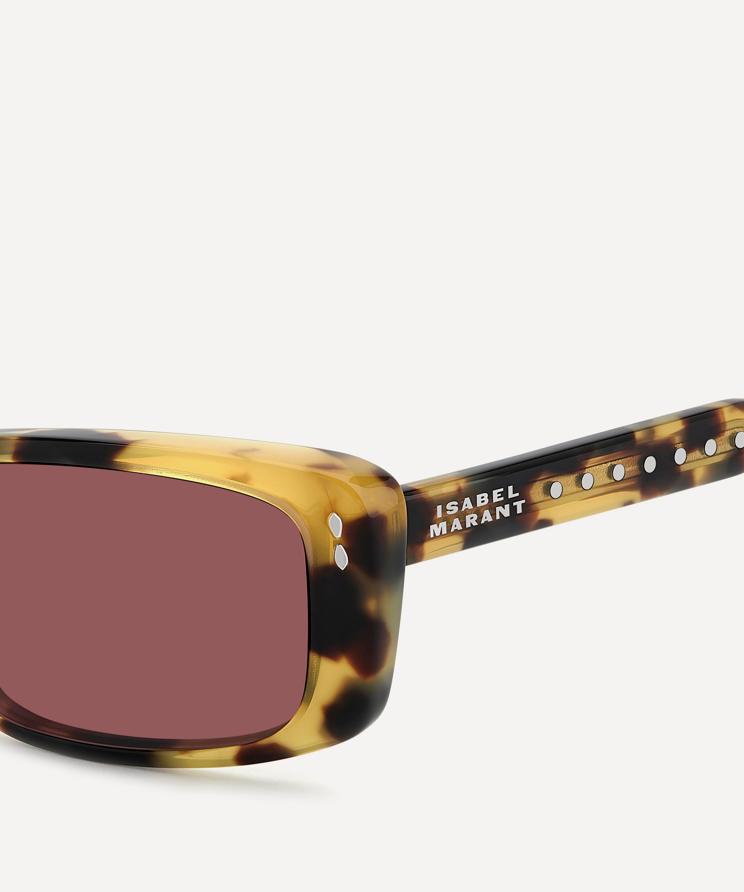 Isabel Marant - Havana Pink Rectangle Sunglasses image number 3