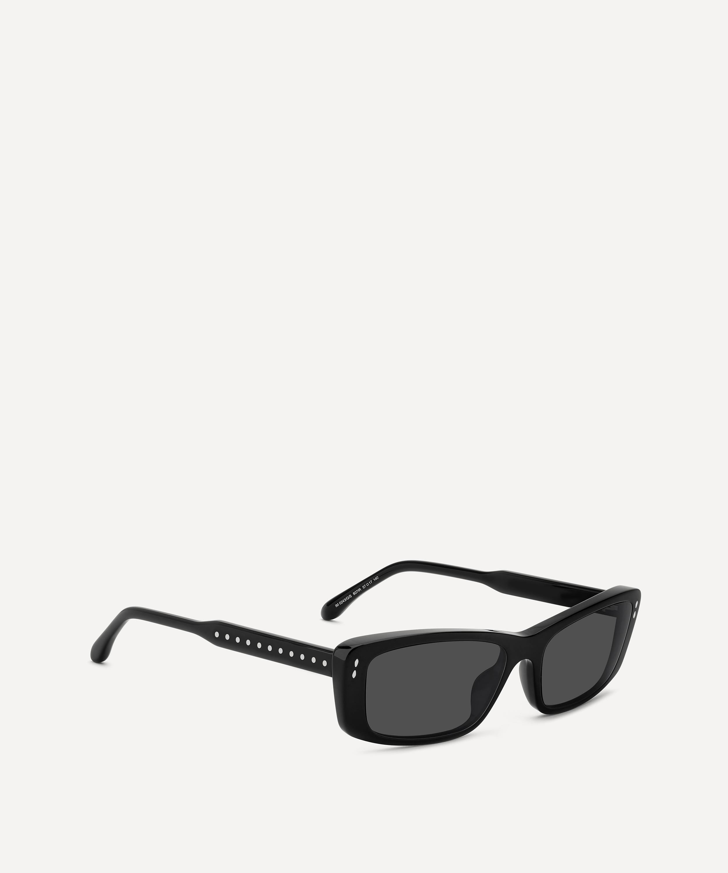 Isabel Marant - Black Acetate Rectangle Sunglasses image number 1