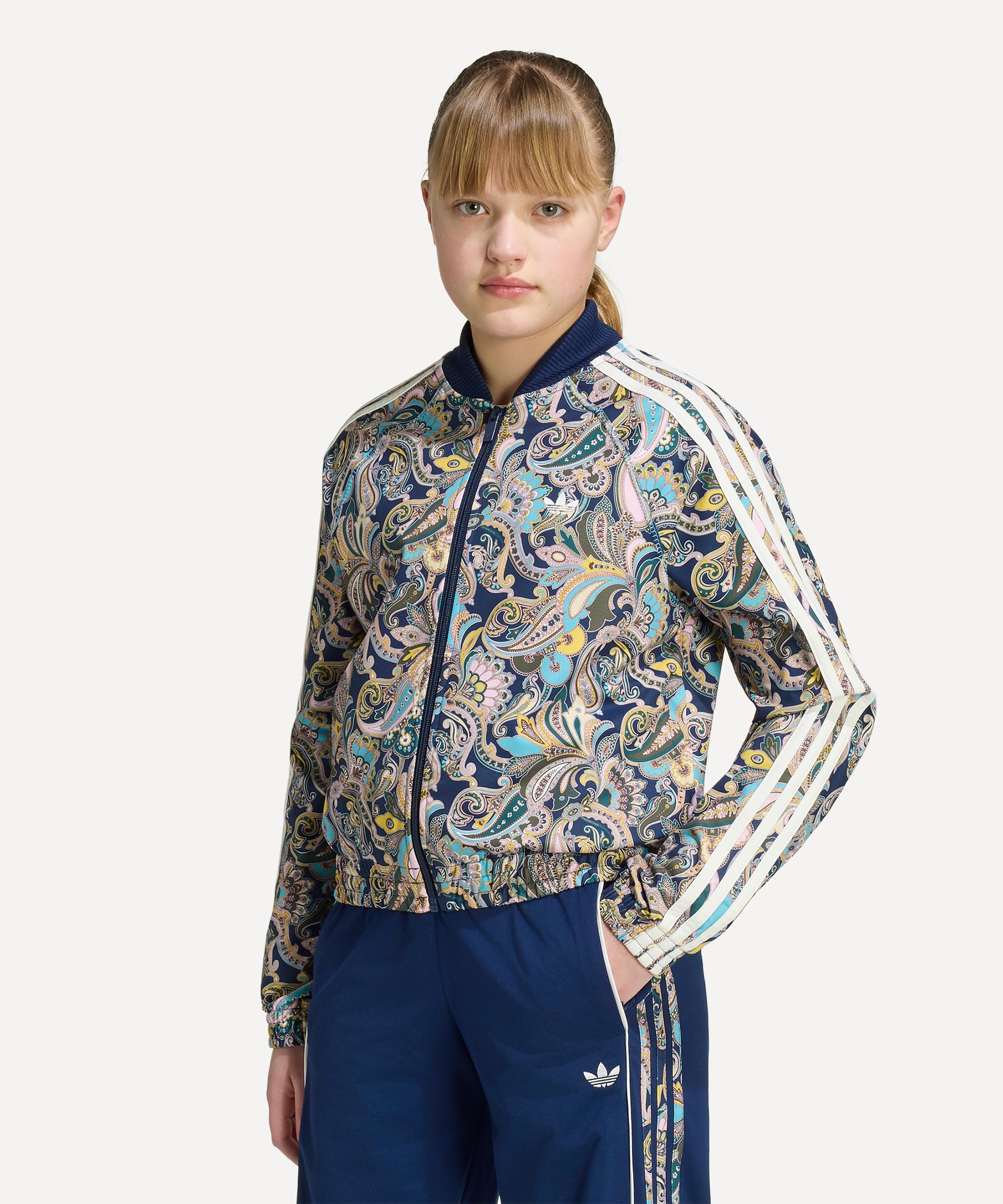 Adidas - x Liberty Kids SST Loose Cropped Paisley Track Top image number 1