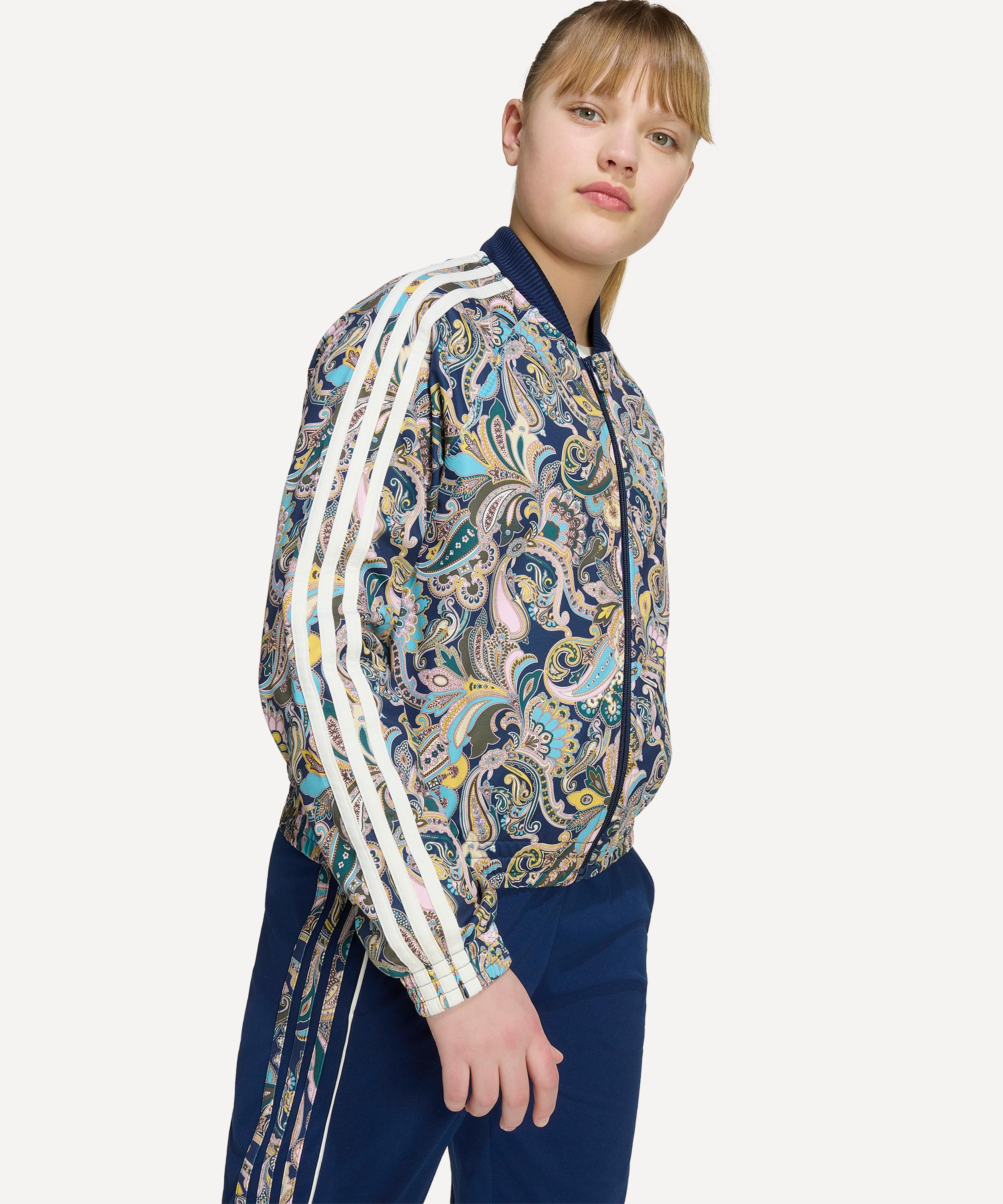 Adidas - x Liberty Kids SST Loose Cropped Paisley Track Top image number 2