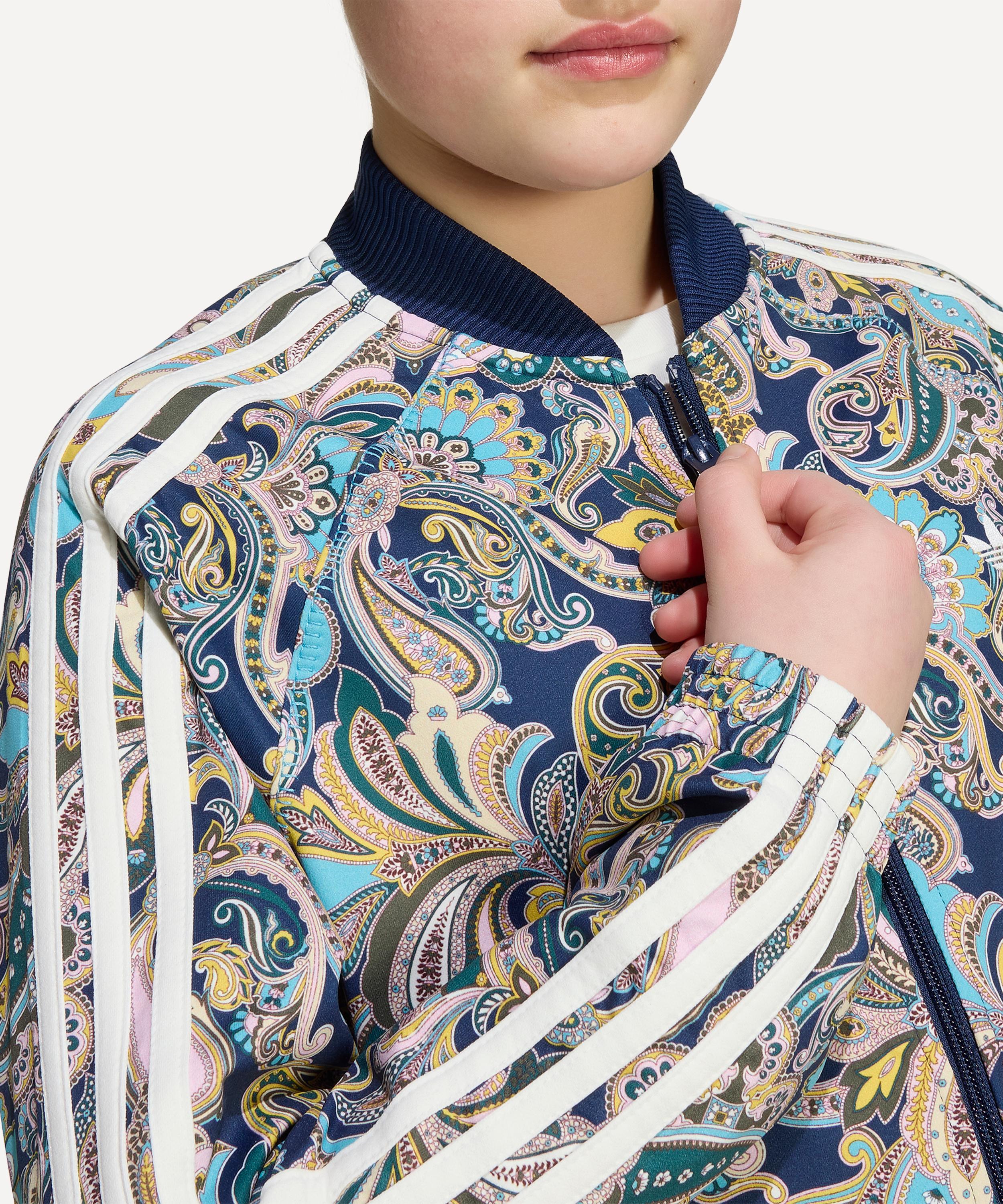 Adidas - x Liberty Kids SST Loose Cropped Paisley Track Top image number 3