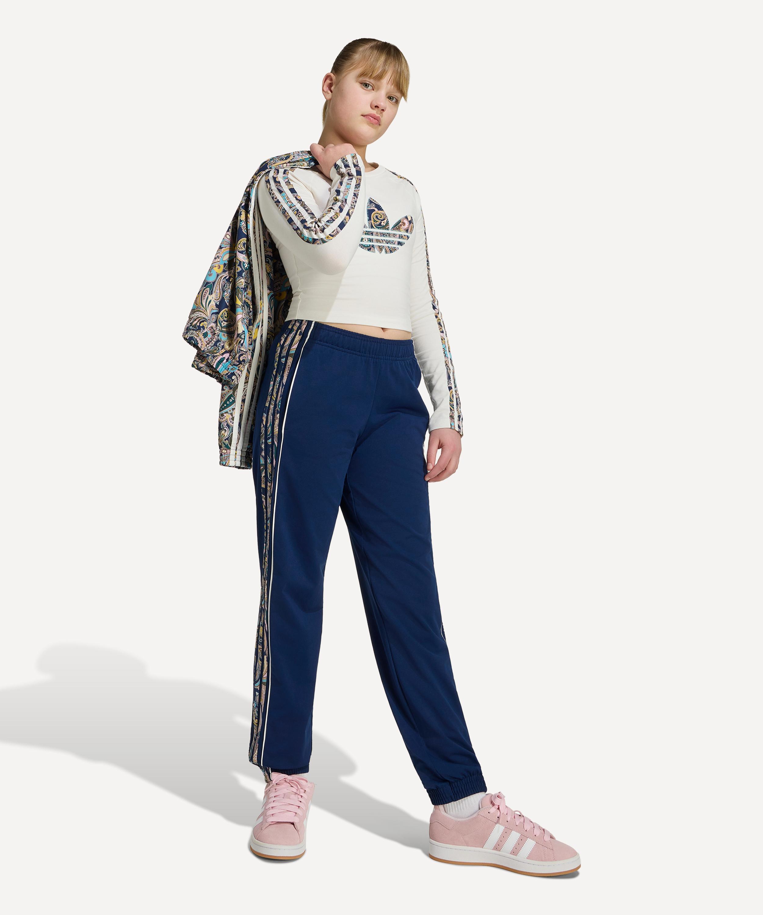 Adidas - x Liberty Kids SST Loose Paisley Tracksuit Bottoms image number 1
