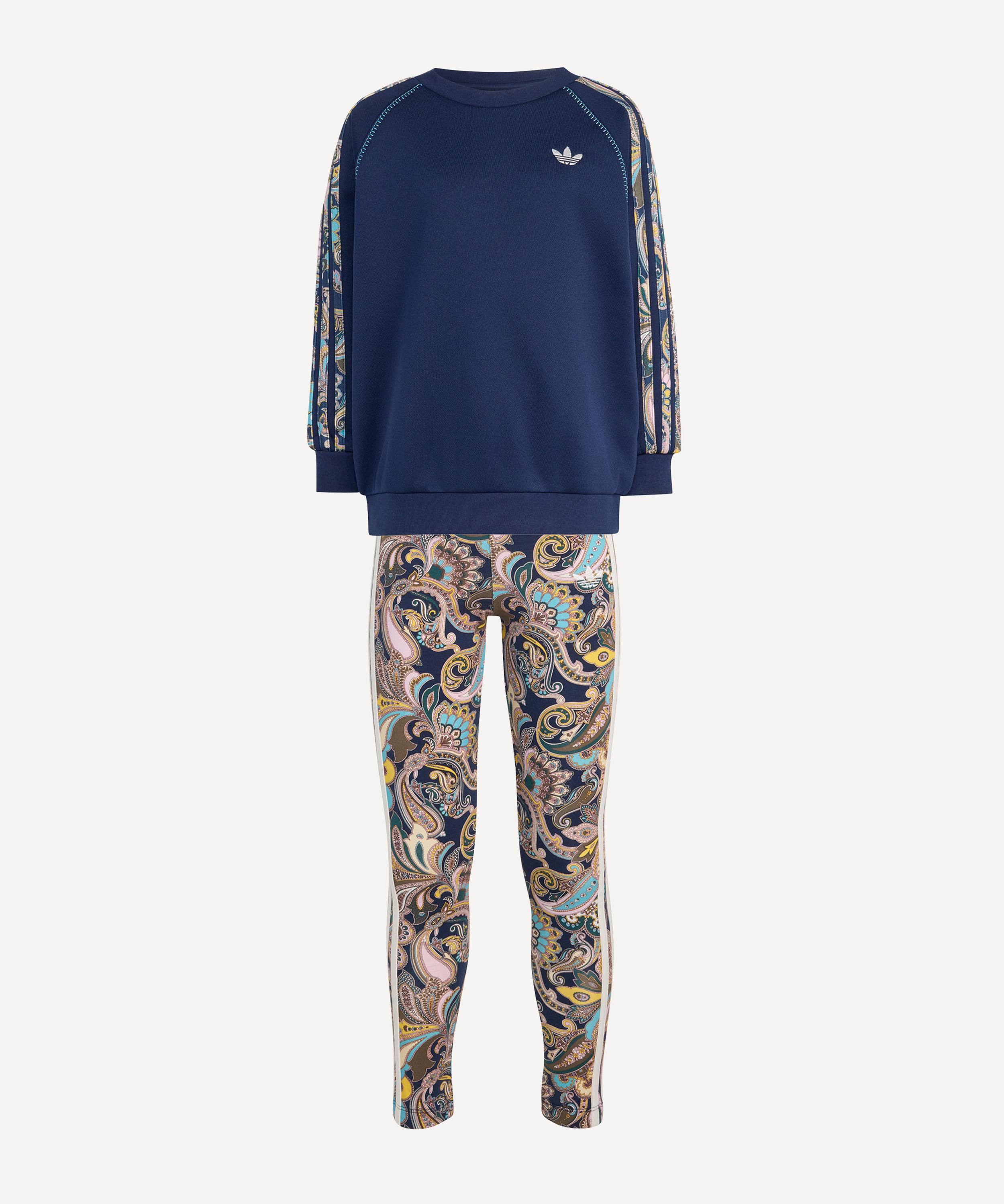 Adidas - x Liberty Kids Oversize Crew and Tight Leggings Set