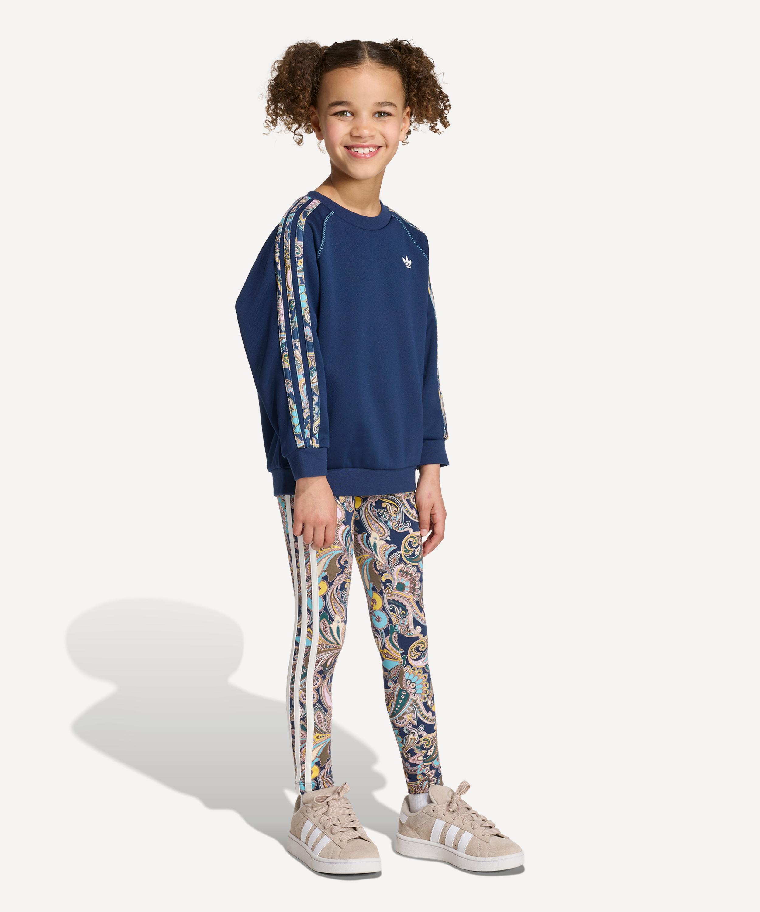 Adidas - x Liberty Kids Oversize Crew and Tight Leggings Set image number 1