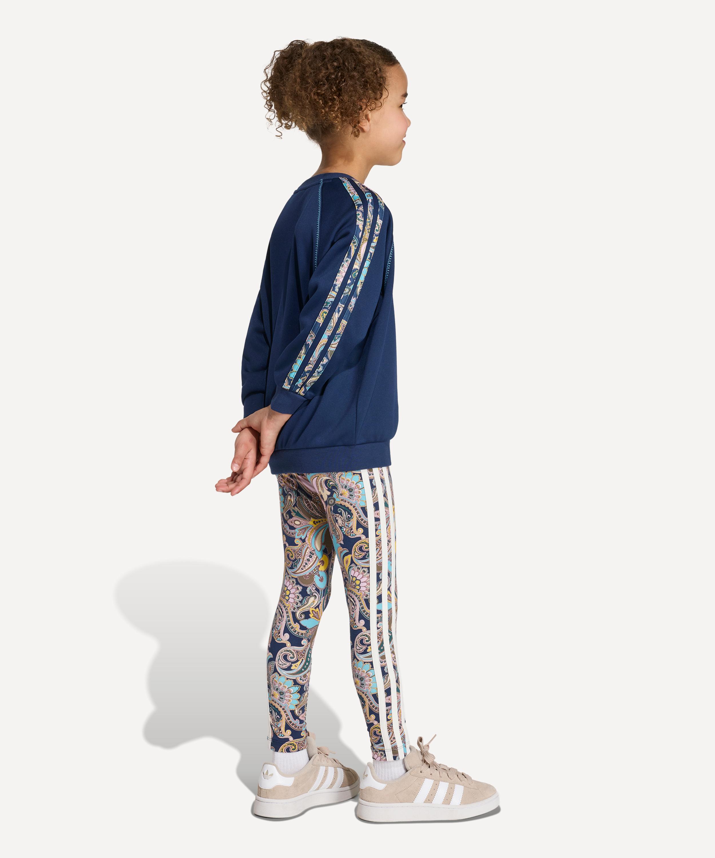 Adidas - x Liberty Kids Oversize Crew and Tight Leggings Set image number 4