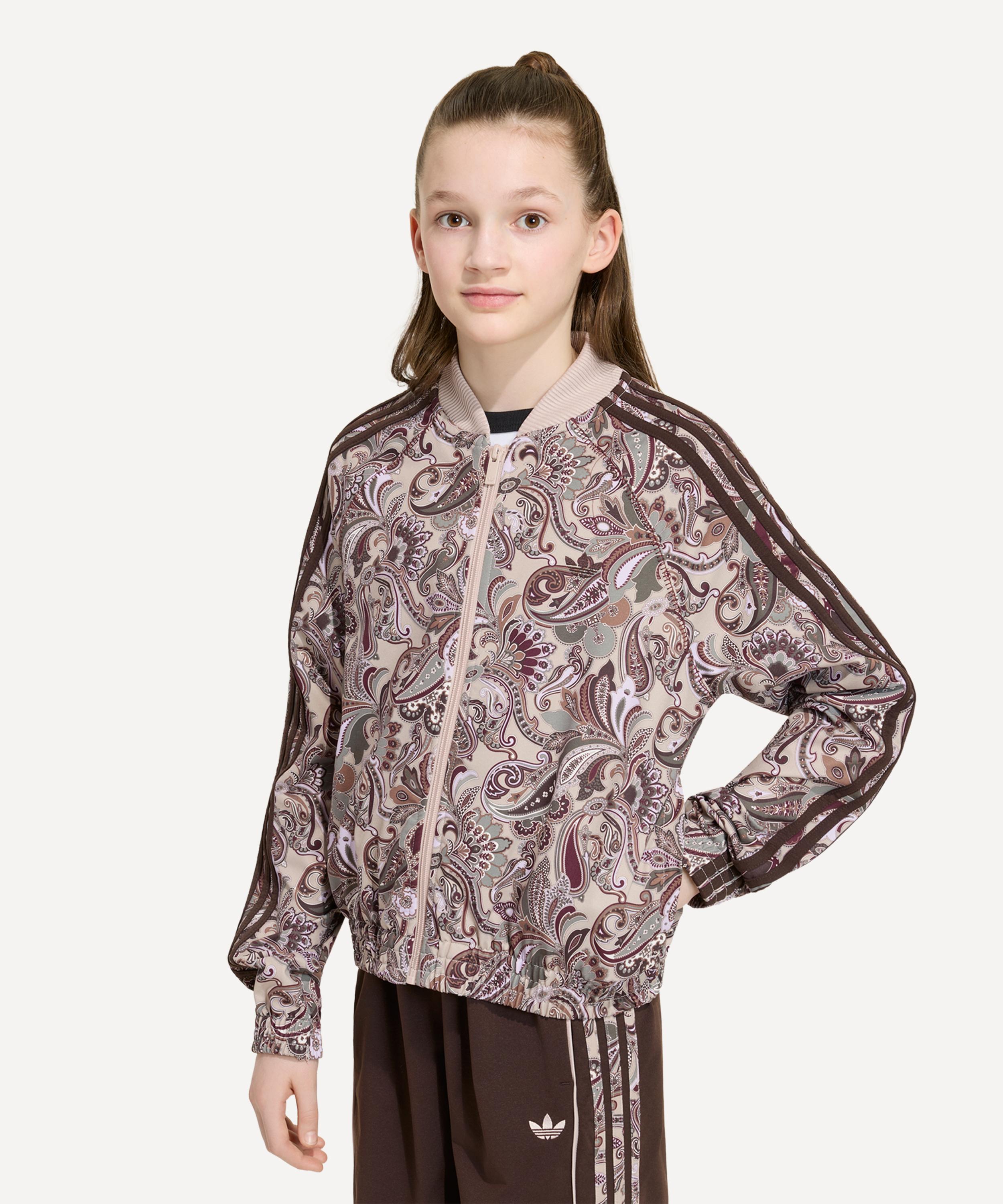 Adidas - x Liberty Junior SST Loose Cropped Paisley Track Top image number 1
