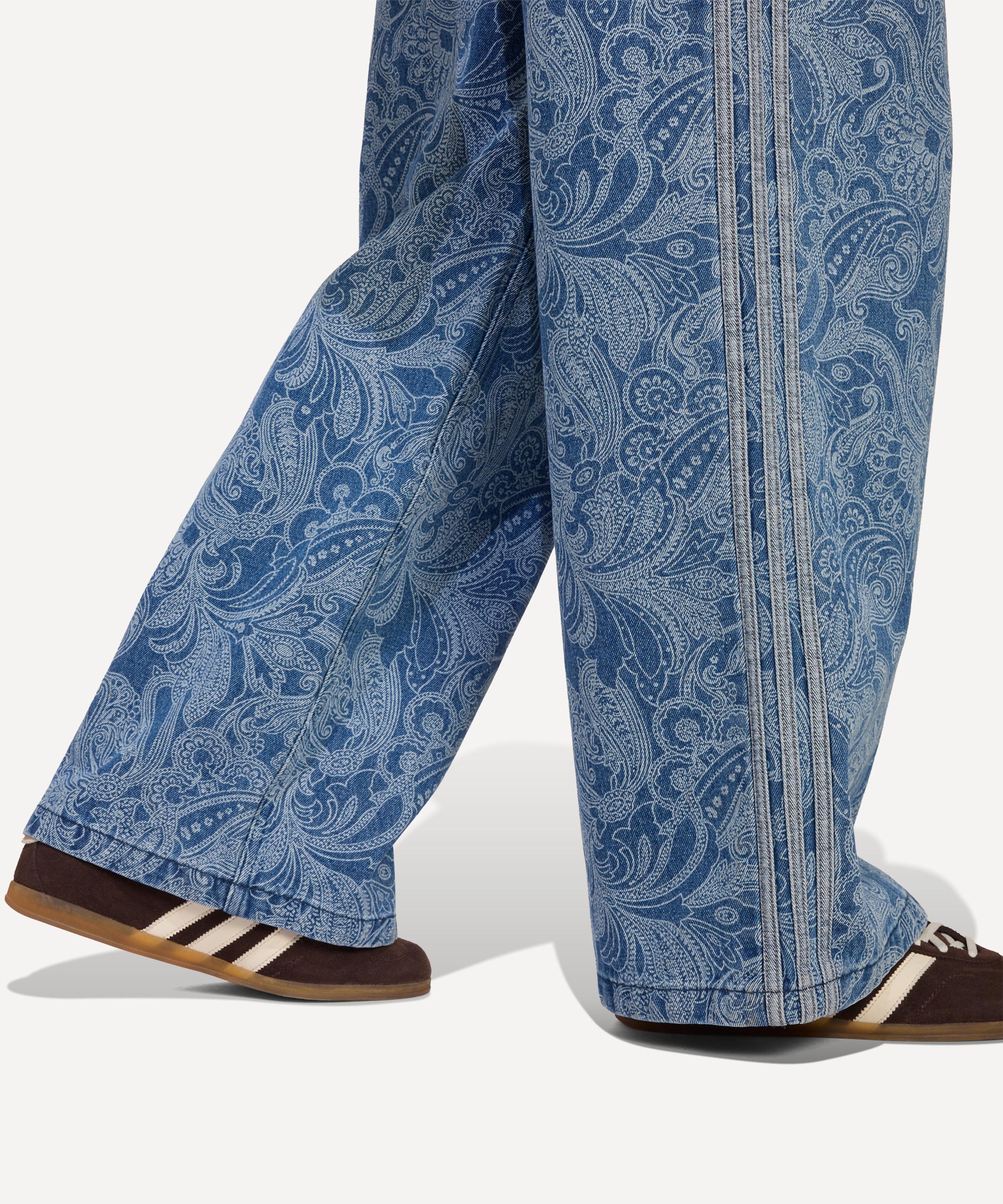 Adidas - x Liberty London Firebird Mid-Rise Straight Denim Trousers image number 3