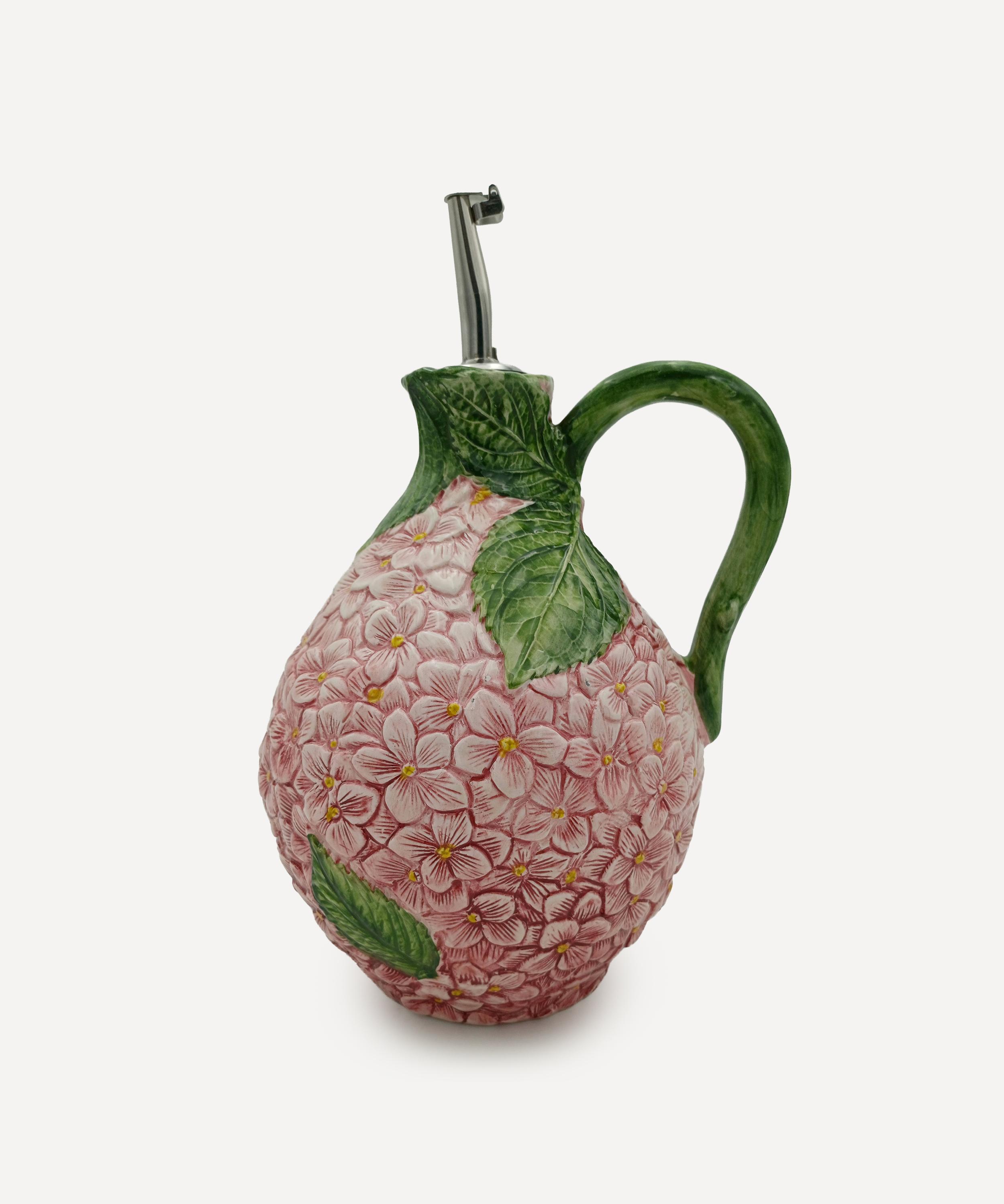 VBC - Pink Hydrangea Oil Bottle with Pourer