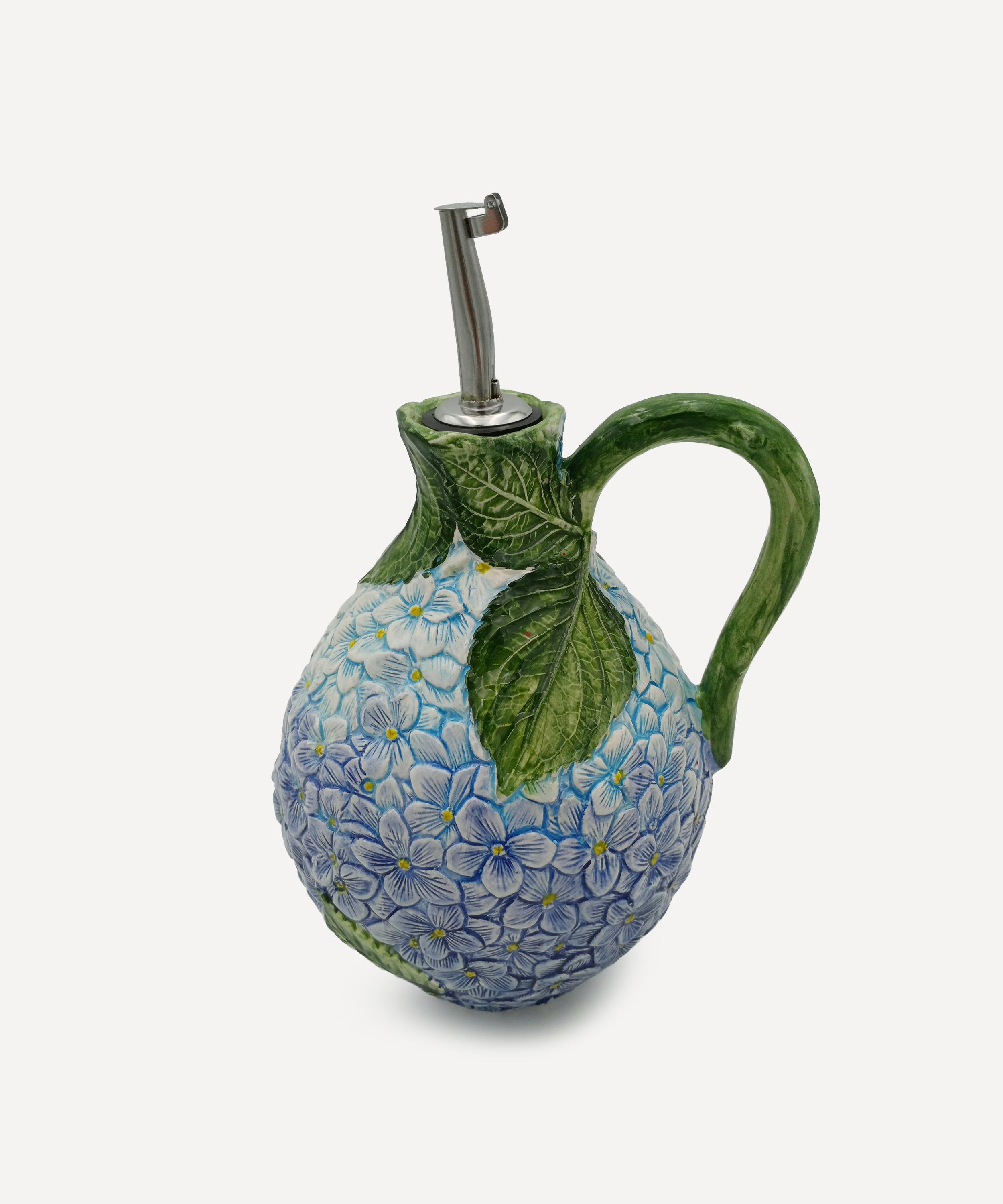 VBC - Blue Hydrangea Oil Bottle with Pourer image number 2