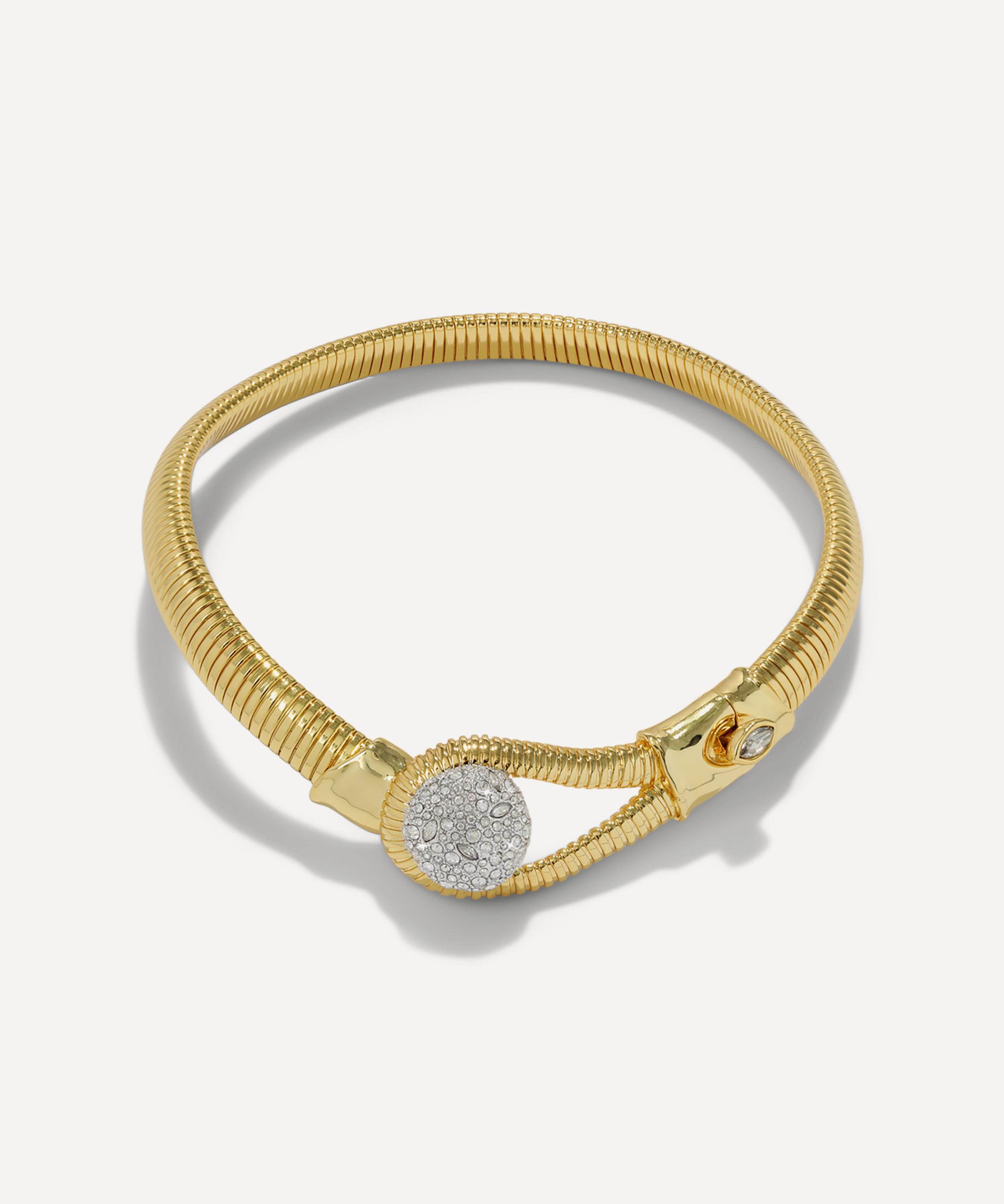 Alexis Bittar - 14ct Gold-Plated Solanales Crystal Pebble Collar Necklace