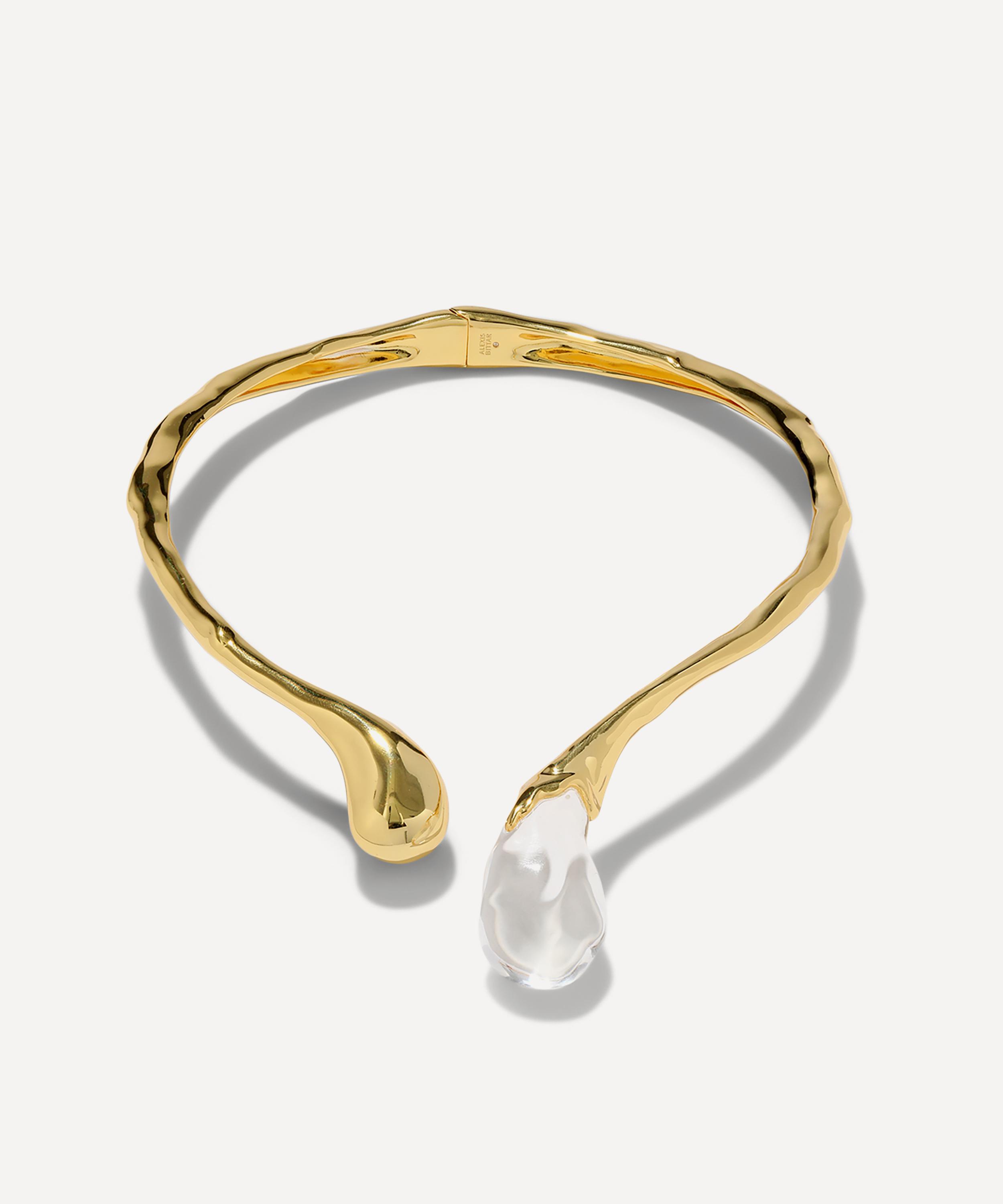 Alexis Bittar - 14ct Gold-Plated Liquid Lucite Sprout Collar Necklace