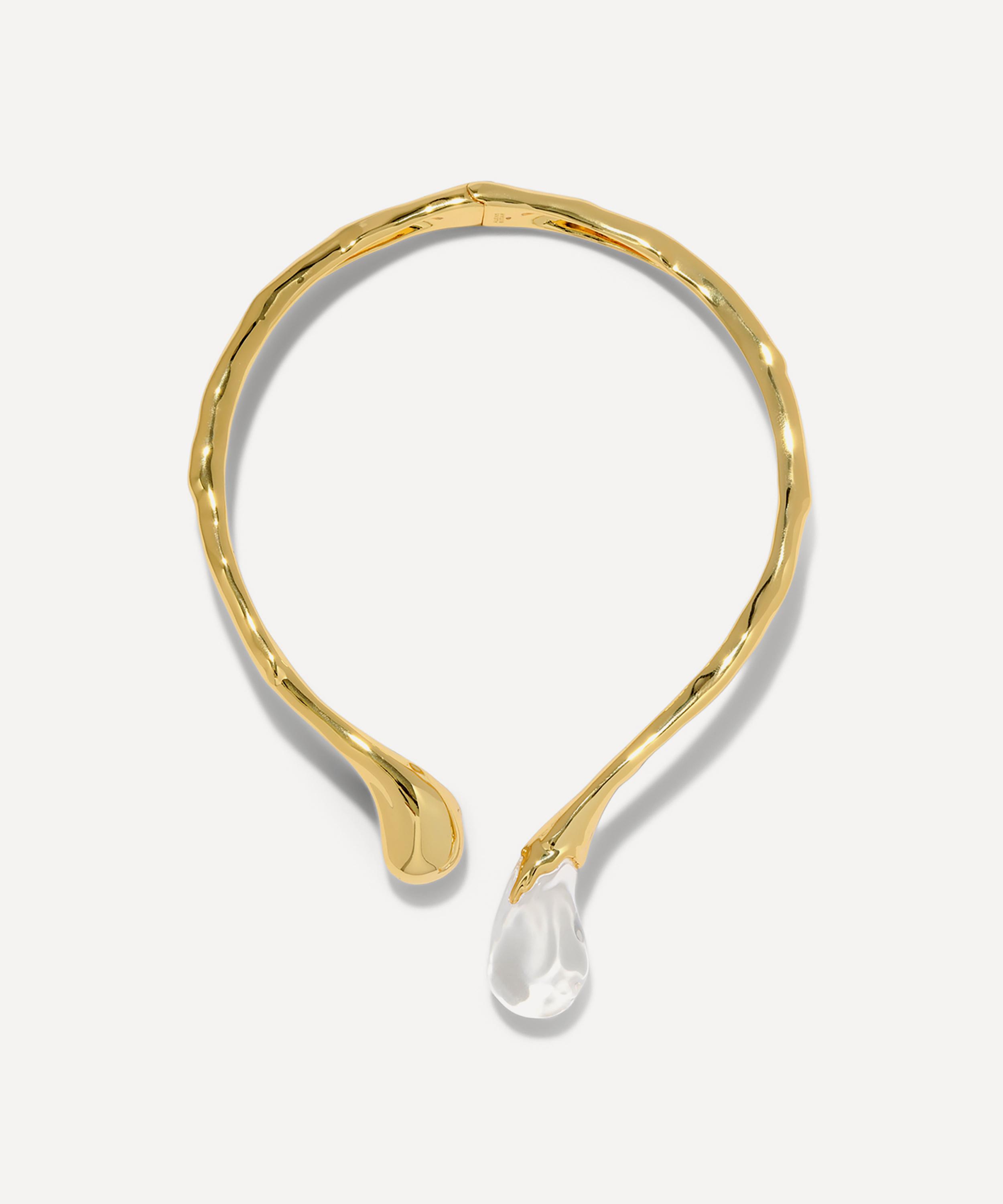 Alexis Bittar - 14ct Gold-Plated Liquid Lucite Sprout Collar Necklace image number 2