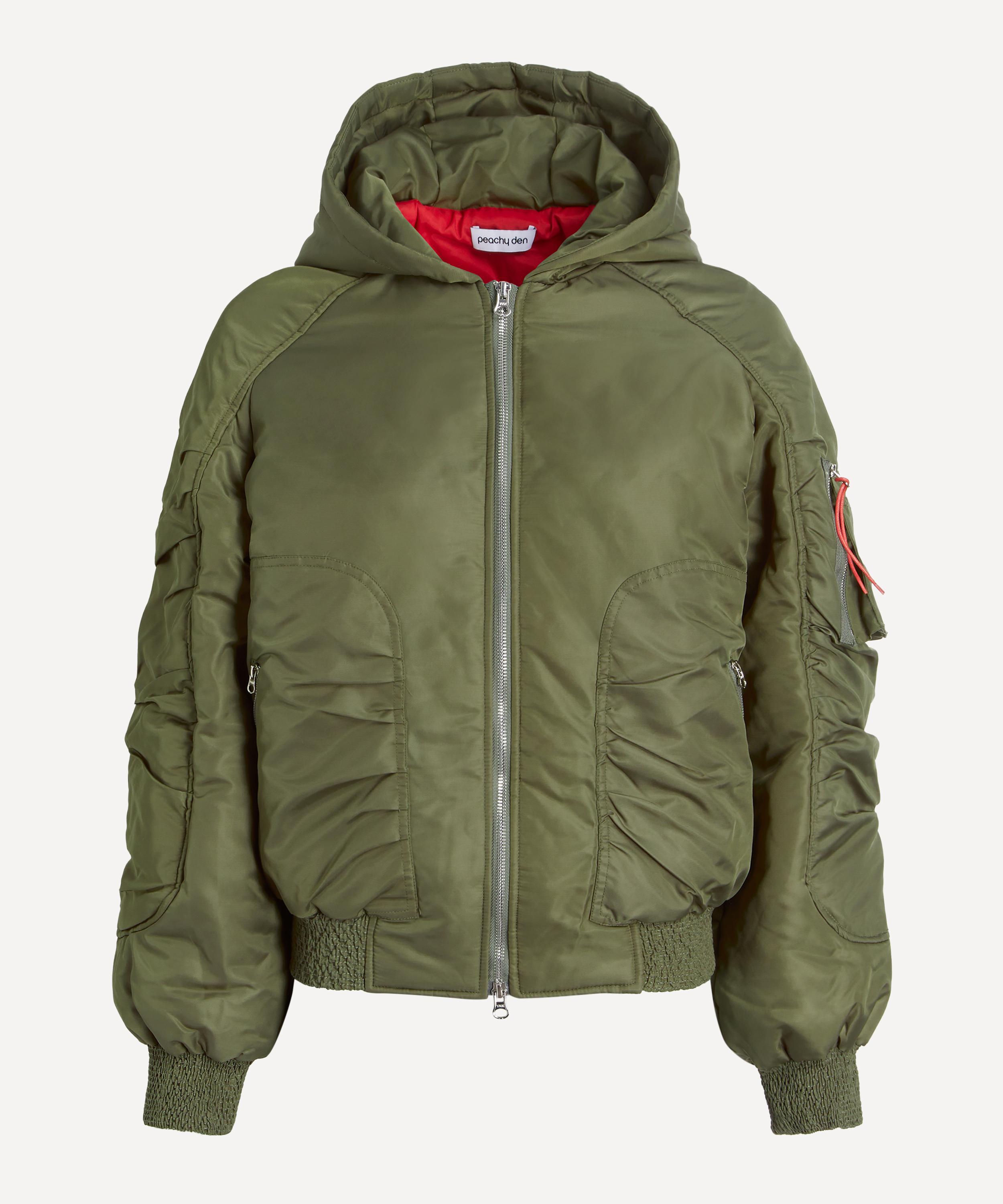 Peachy Den - Penny Spring Moss Bomber Jacket&nbsp;