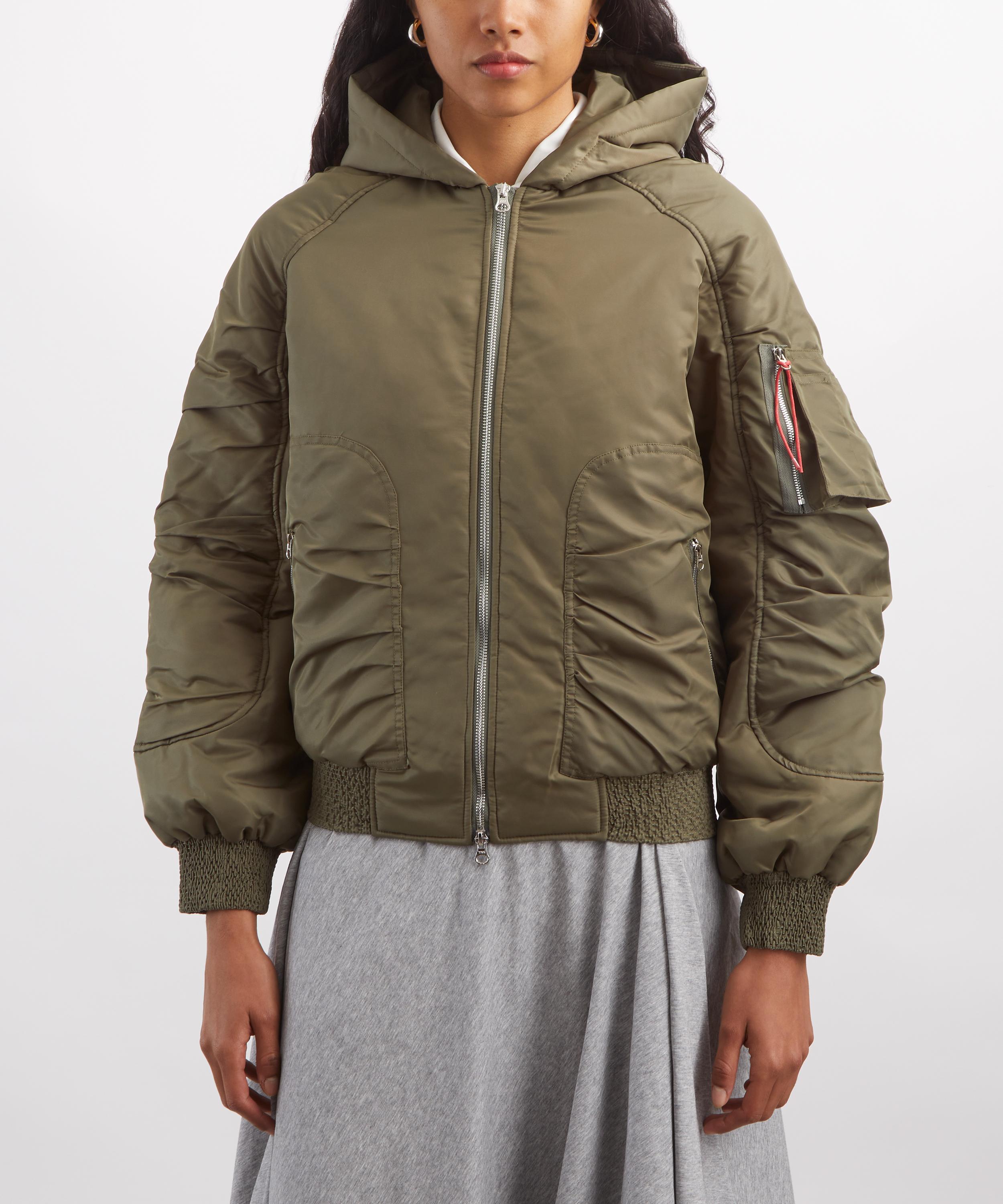 Peachy Den - Penny Spring Moss Bomber Jacket&nbsp; image number 2