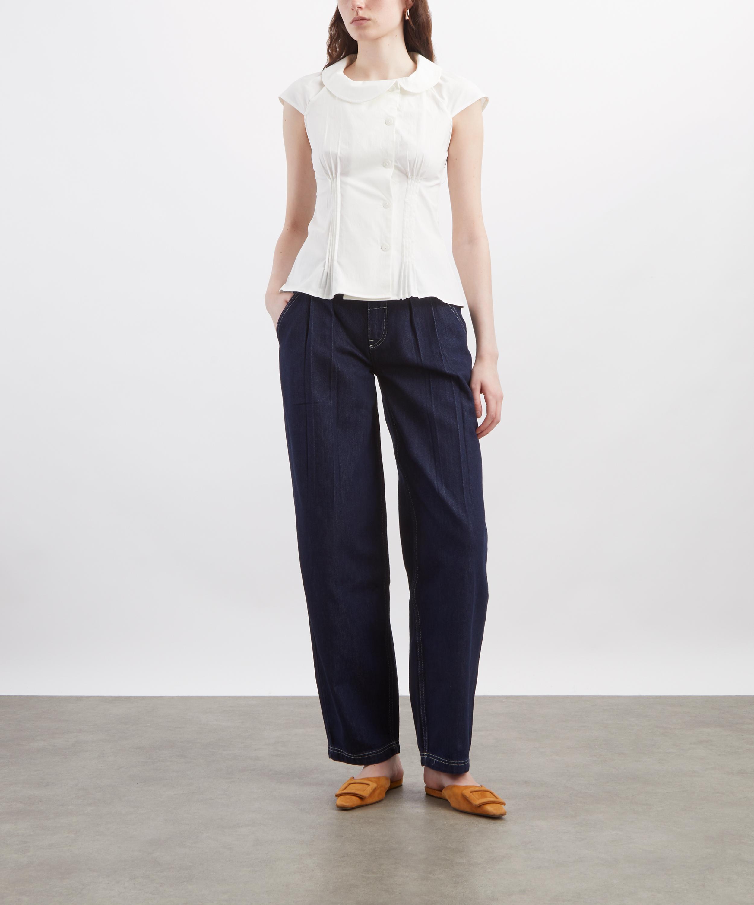 Peachy Den - Missy Asymmetric Blouse image number 1