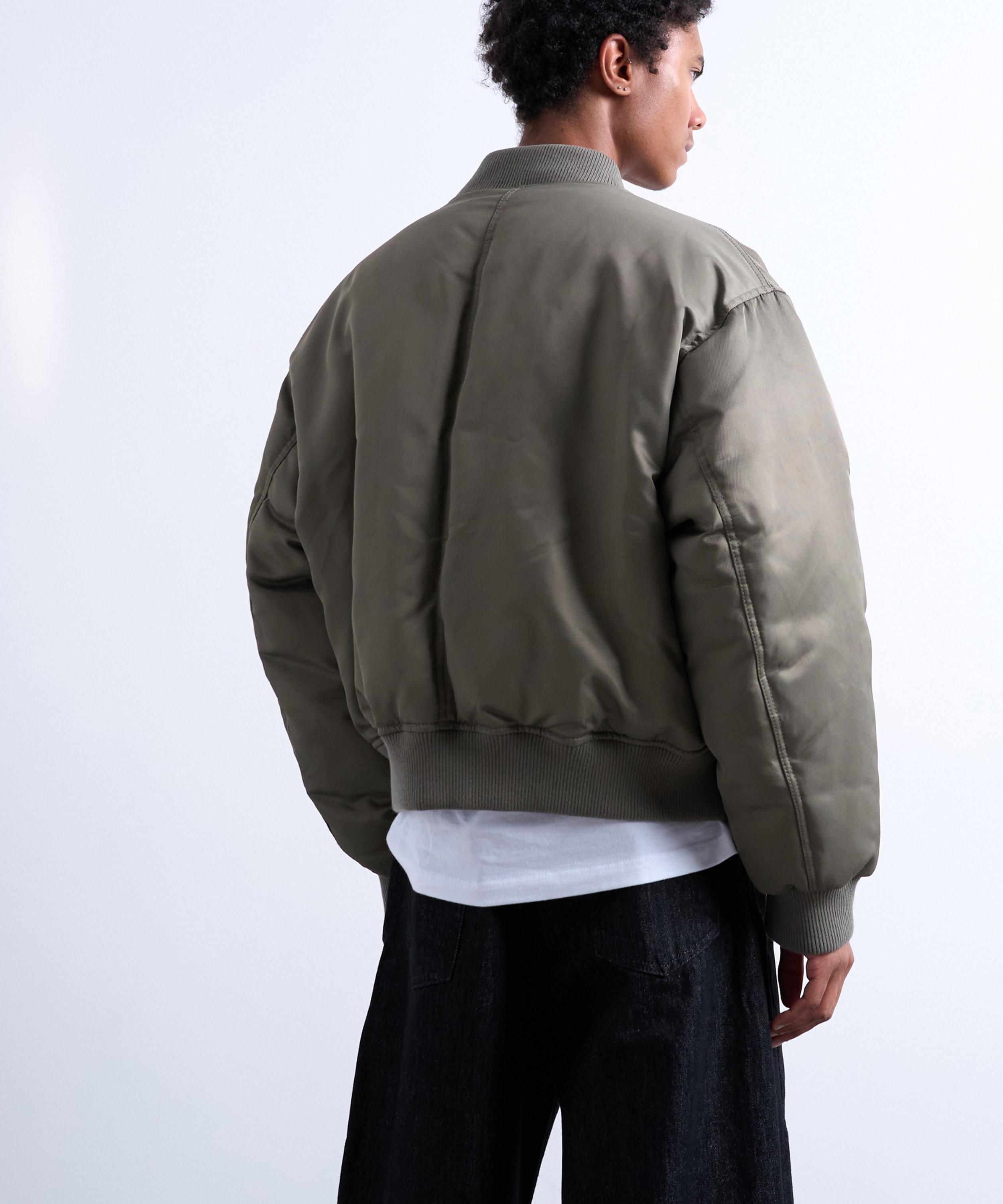 TOPMAN - Khaki MA1 Bomber Jacket image number 1