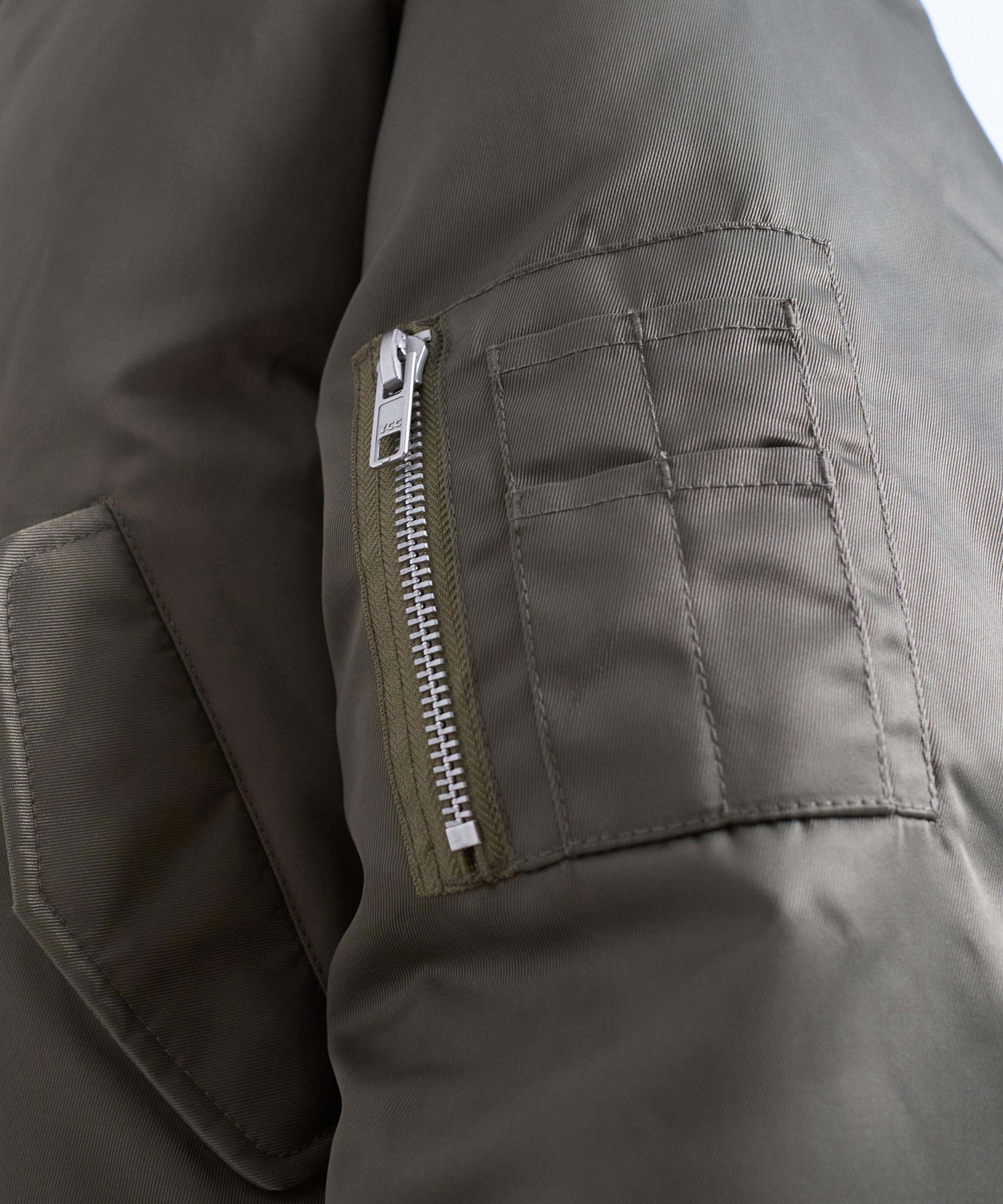 TOPMAN - Khaki MA1 Bomber Jacket image number 3