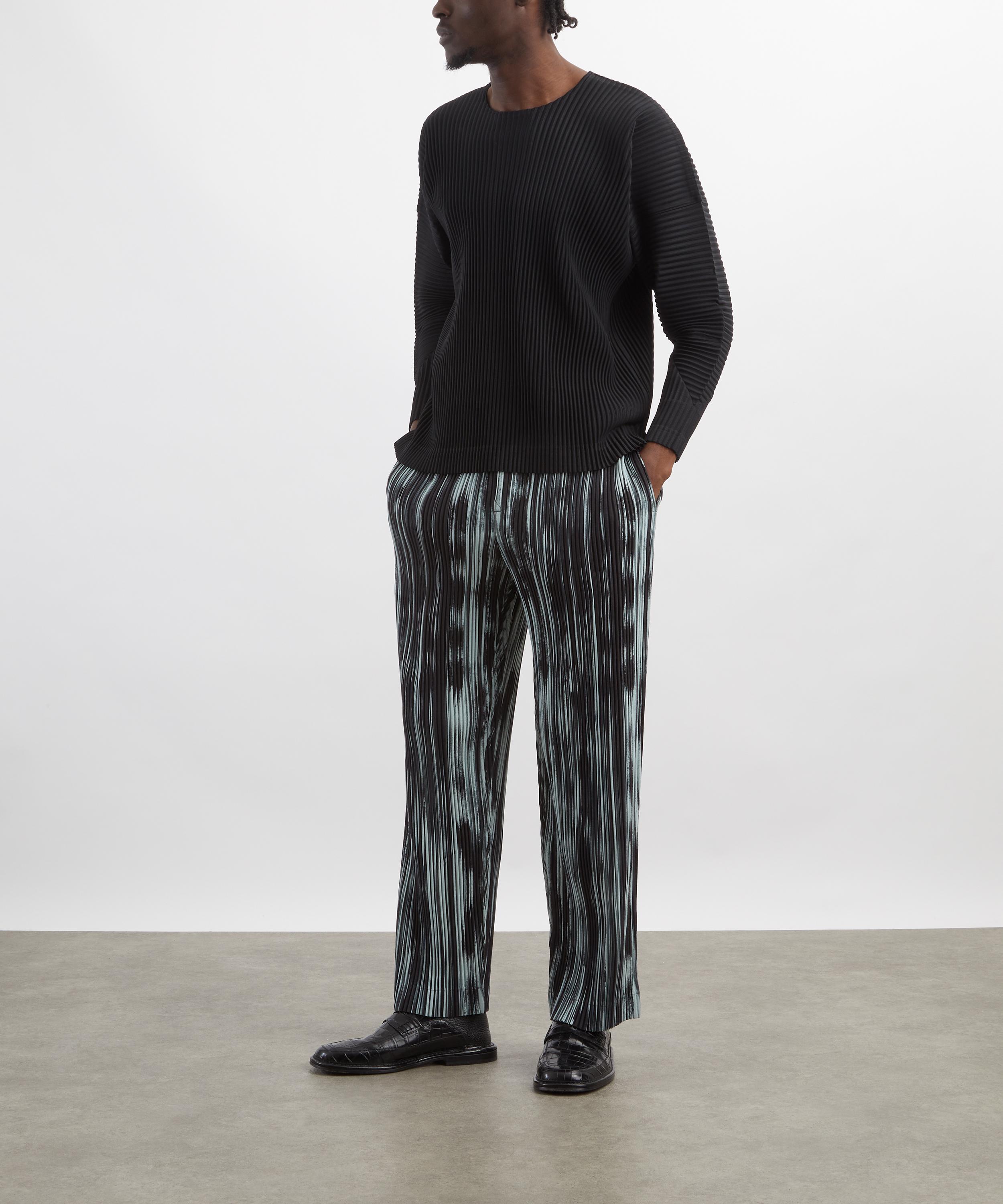 HOMME PLISS&Eacute; ISSEY MIYAKE - MC JANUARY Black Pleated Long-Sleeve Top image number 1