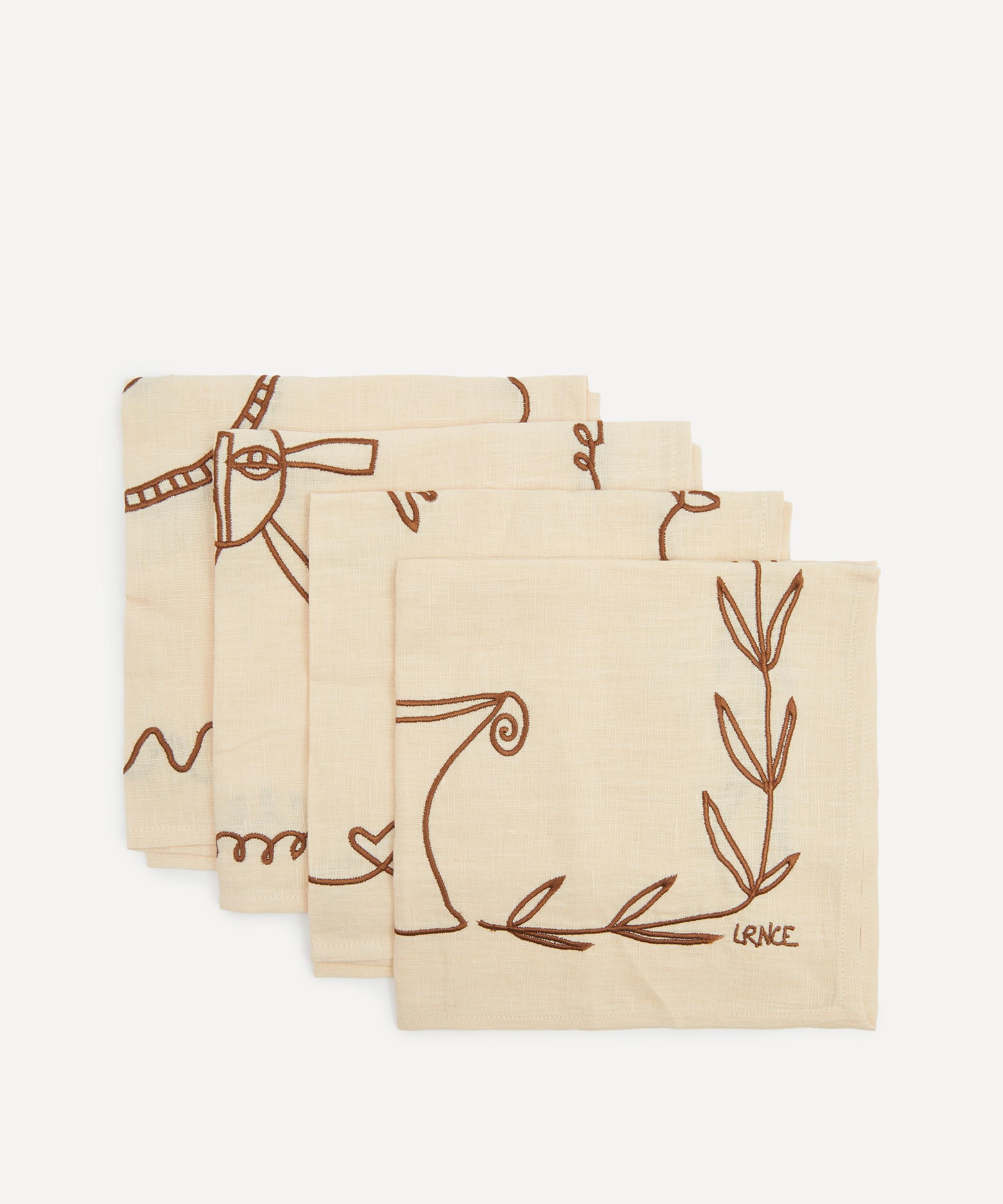 LRNCE - Sun Flowers Water Earth Napkins Set of Four image number 1