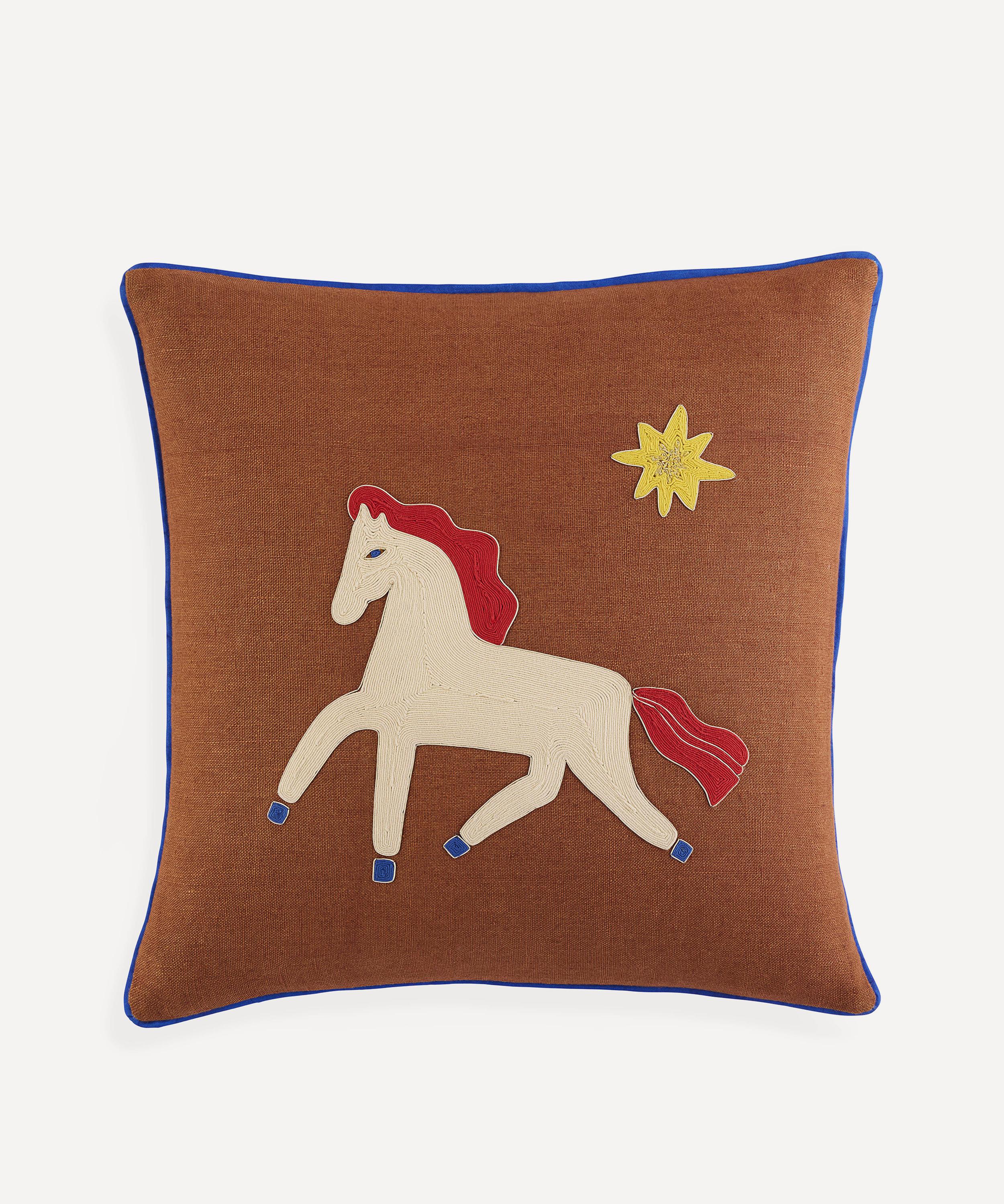 Jonathan Adler - Playa Horse Linen Cushion