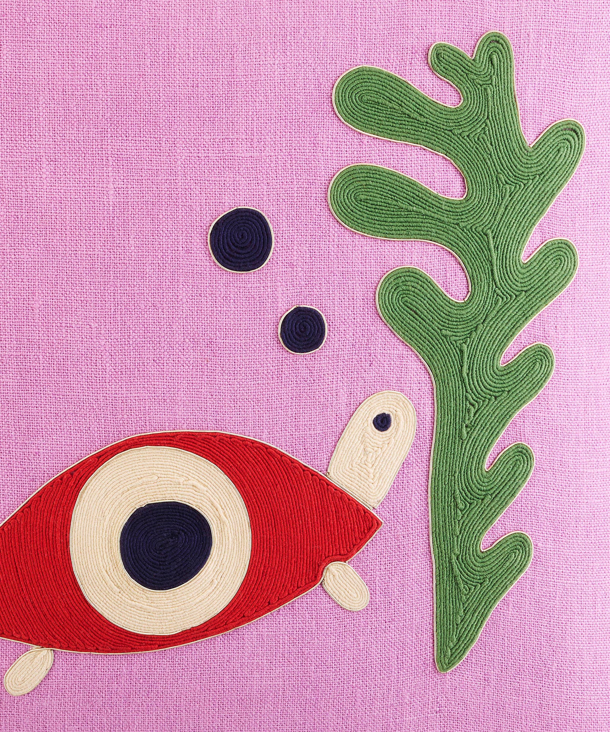 Jonathan Adler - Playa Turtle Linen Cushion image number 1