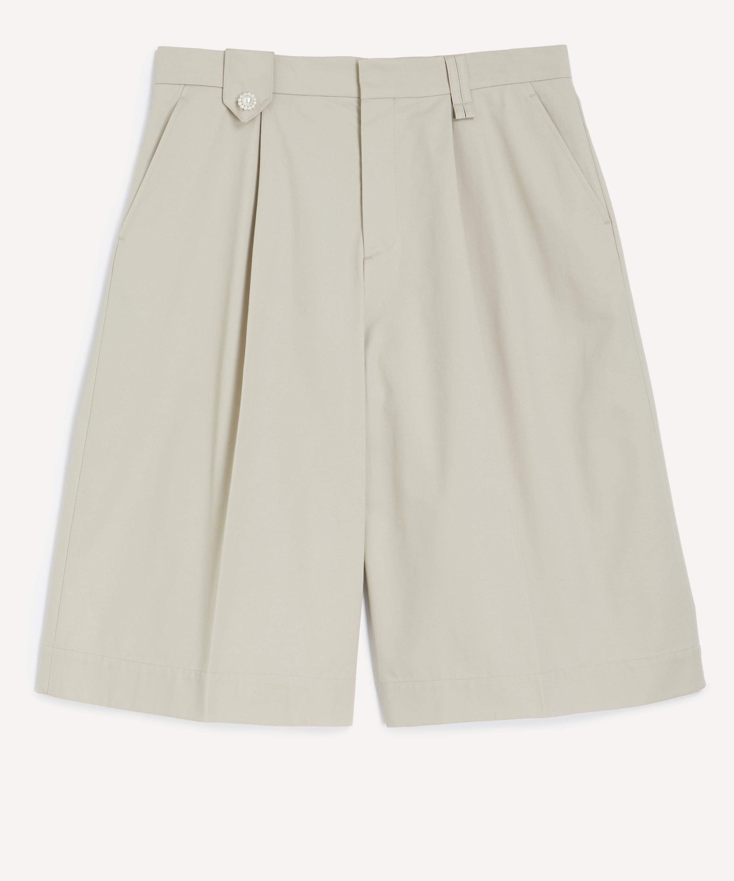 Simone Rocha - Tailored Wide-Leg Belt Loop Tab Shorts