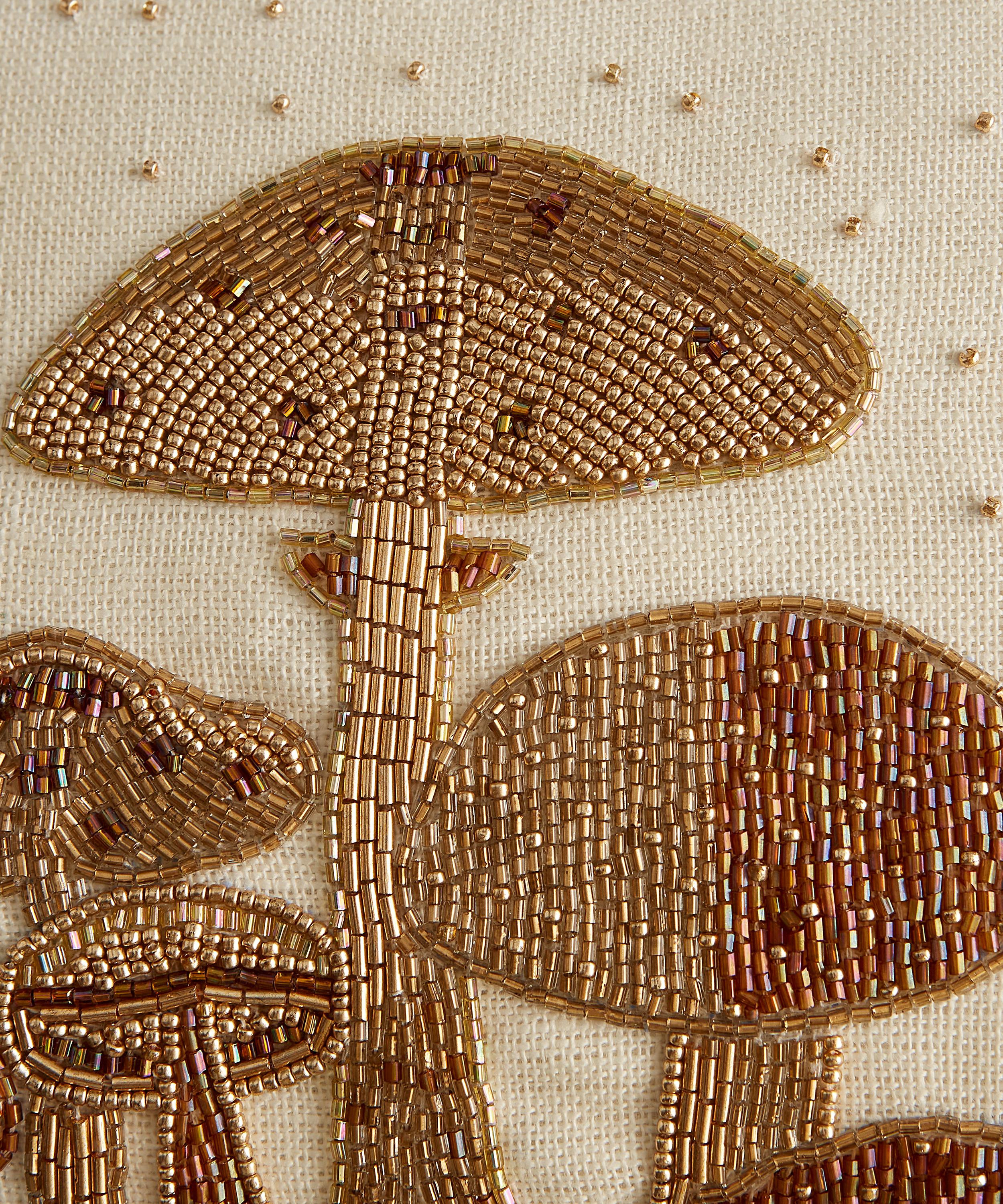 Jonathan Adler - Botanist Mushroom Linen Cushion image number 1