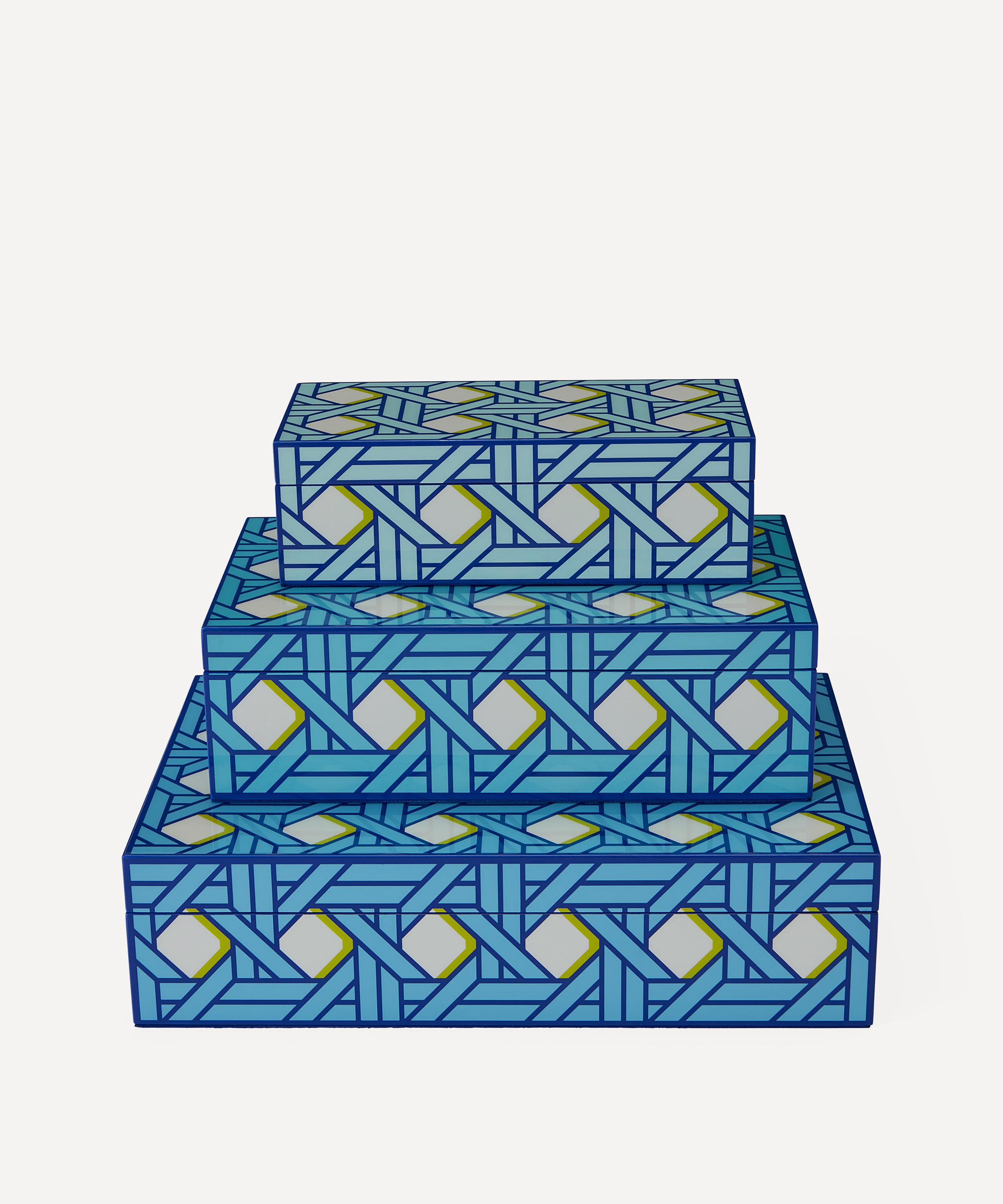 Jonathan Adler - Large Basketweave Lacquer Box image number 2