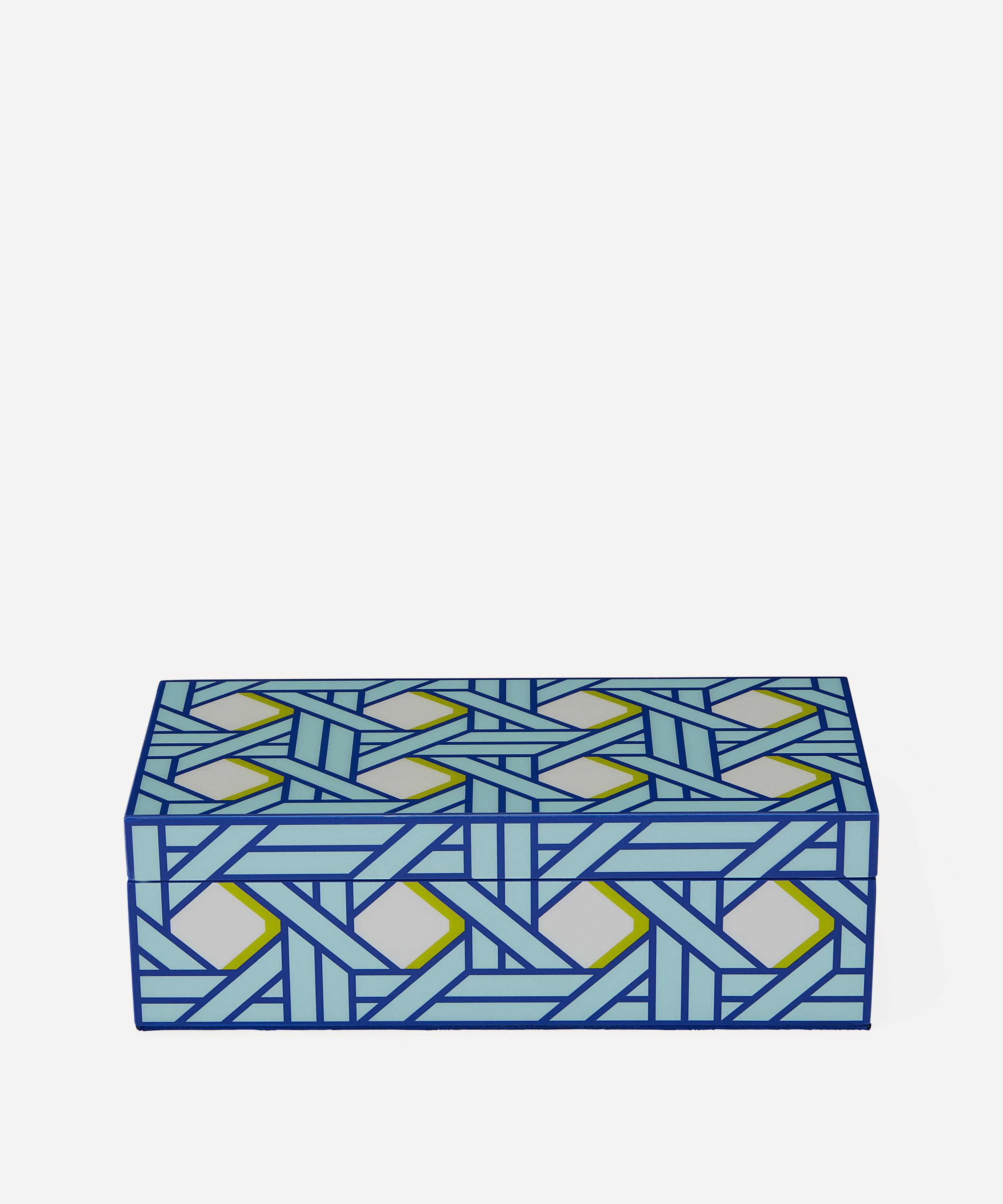 Jonathan Adler - Small Basketweave Lacquer Box image number 1