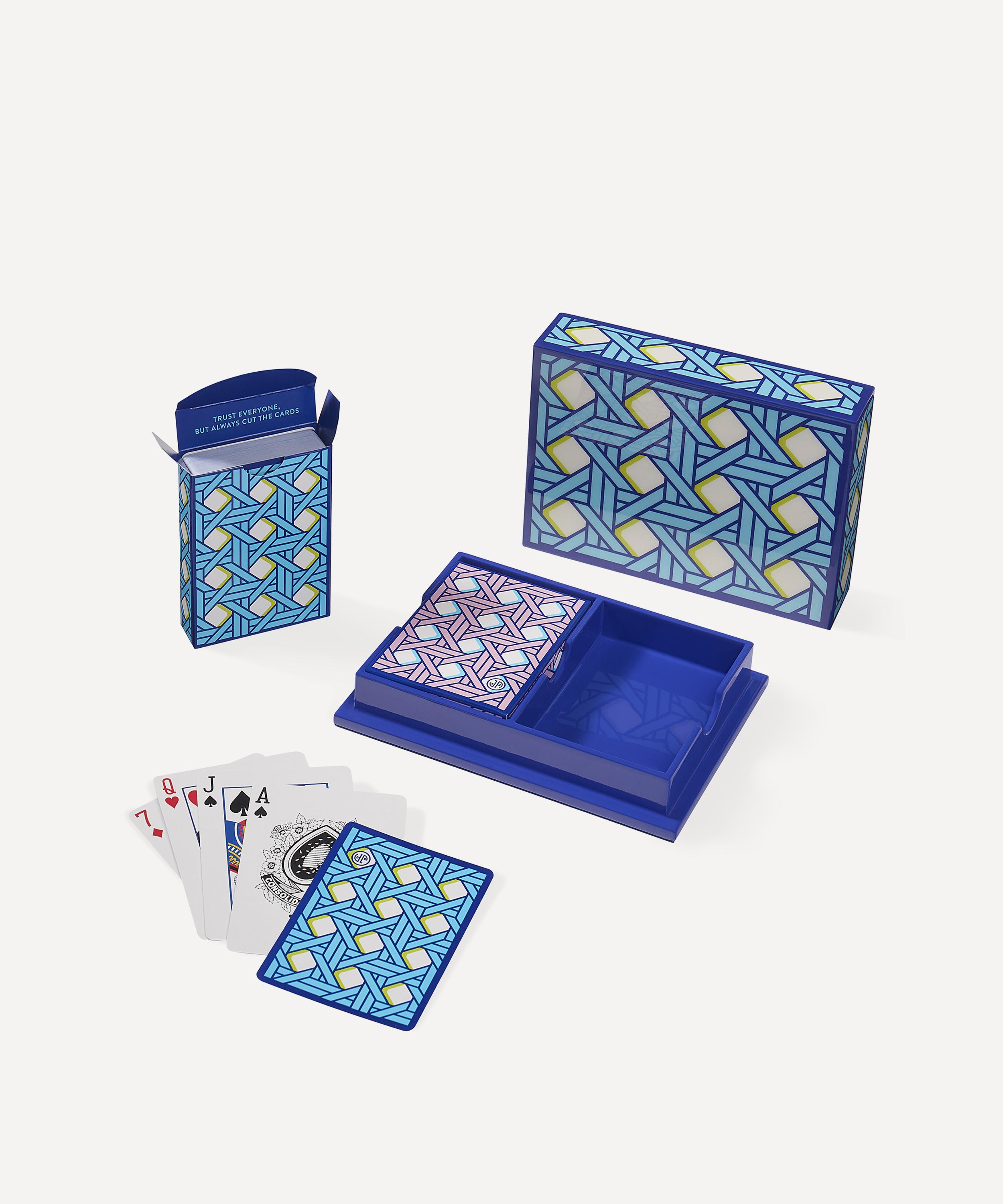 Jonathan Adler - Basketweave Lacquer Playing Cards Set