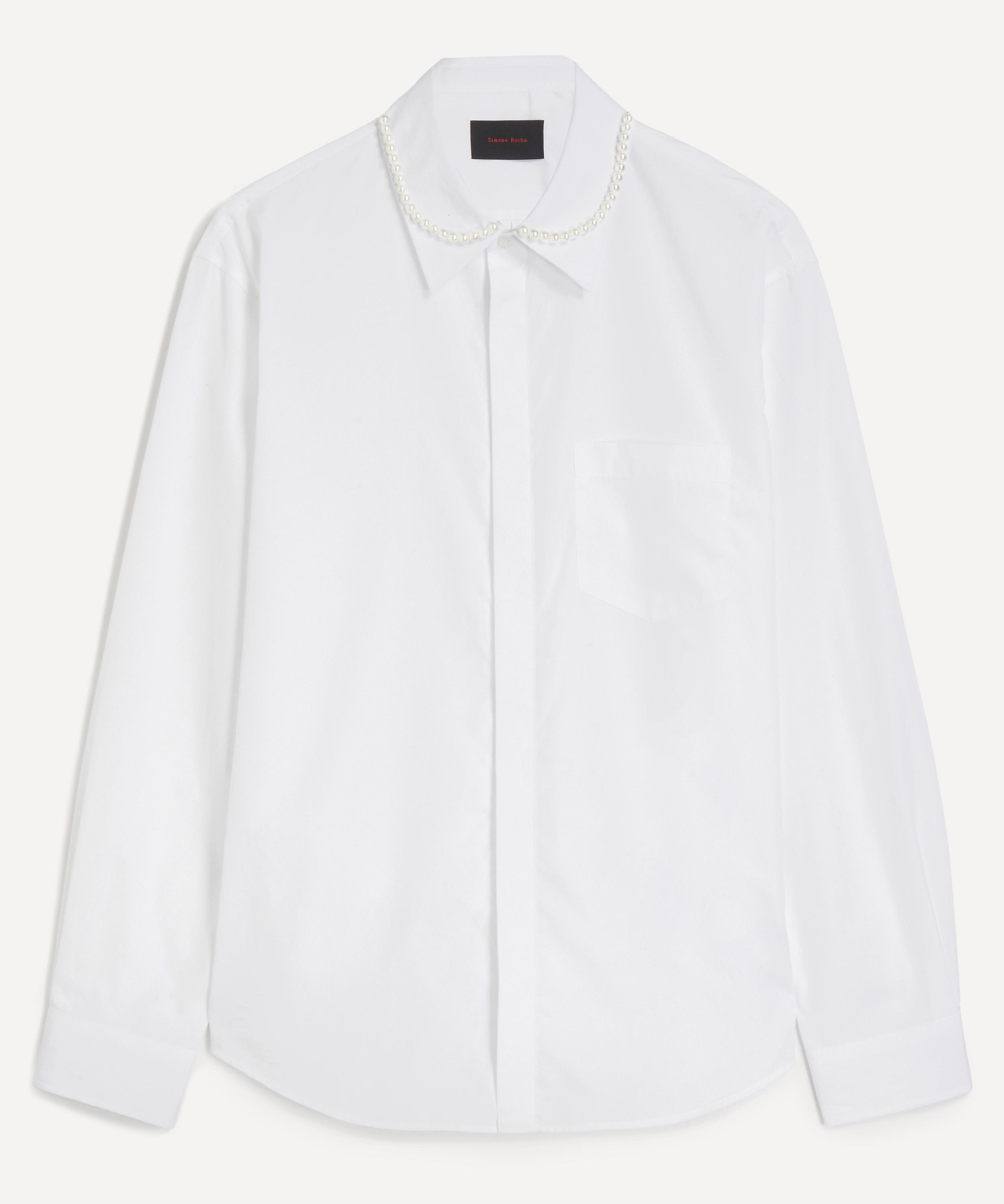 Simone Rocha - Beaded Classic Concealed Button Shirt&nbsp;