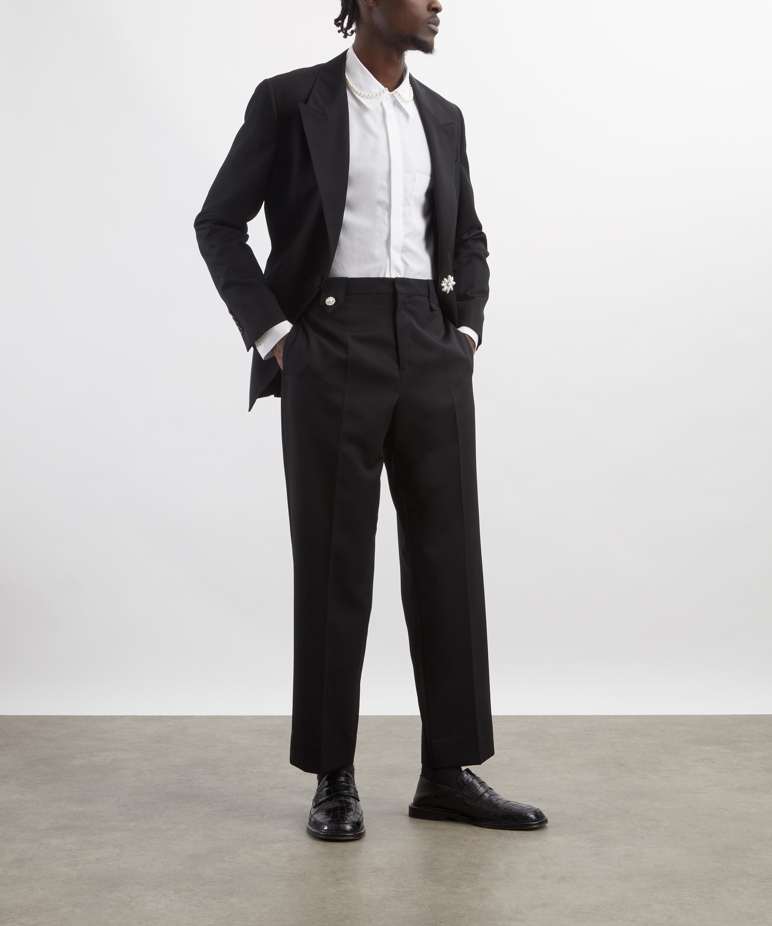 Simone Rocha - Beaded Classic Concealed Button Shirt&nbsp; image number 1