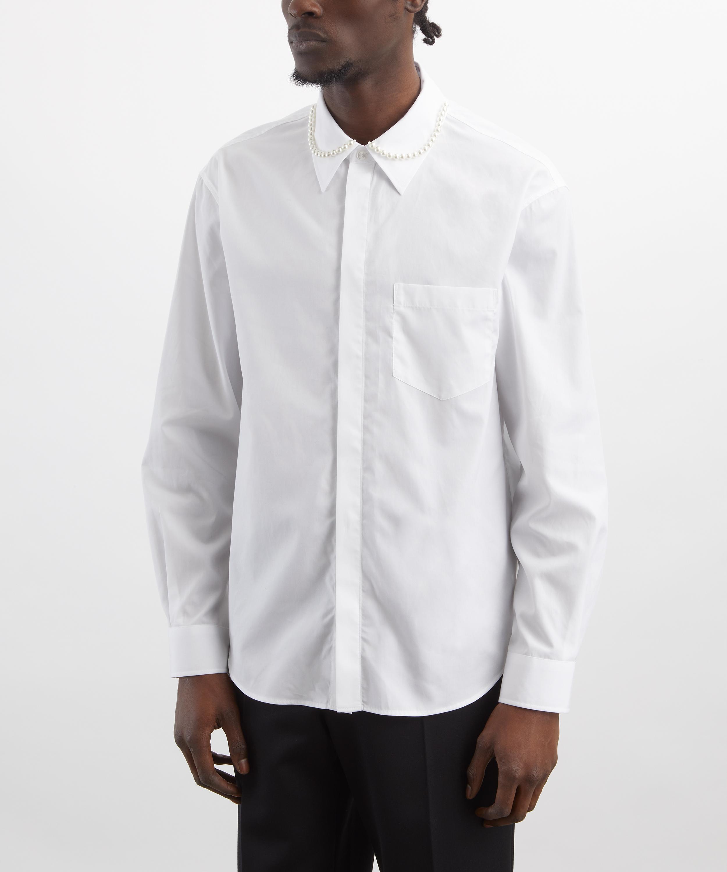 Simone Rocha - Beaded Classic Concealed Button Shirt&nbsp; image number 2