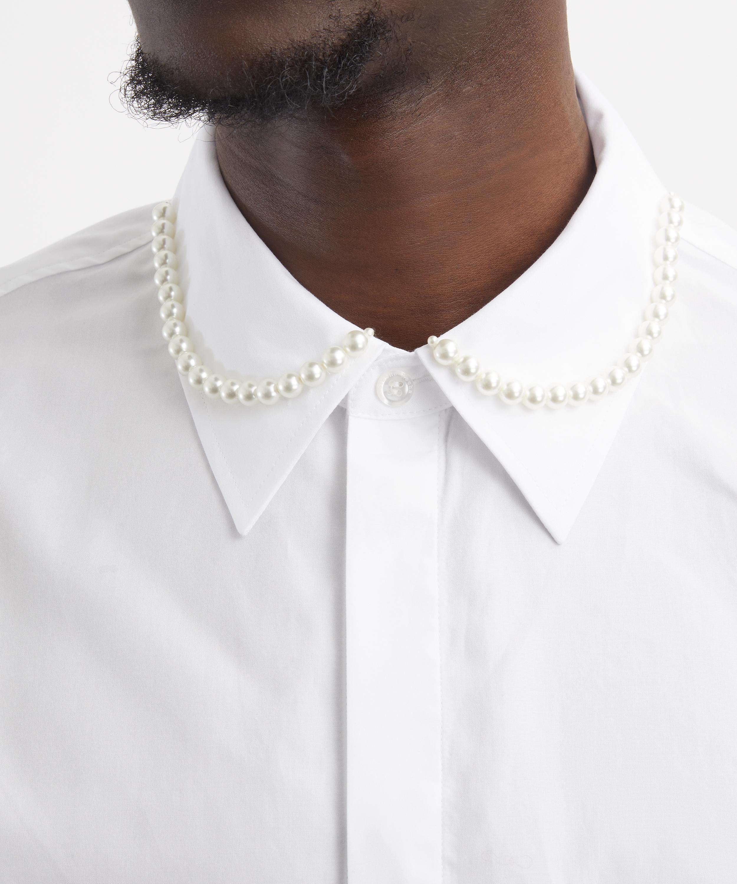 Simone Rocha - Beaded Classic Concealed Button Shirt&nbsp; image number 4