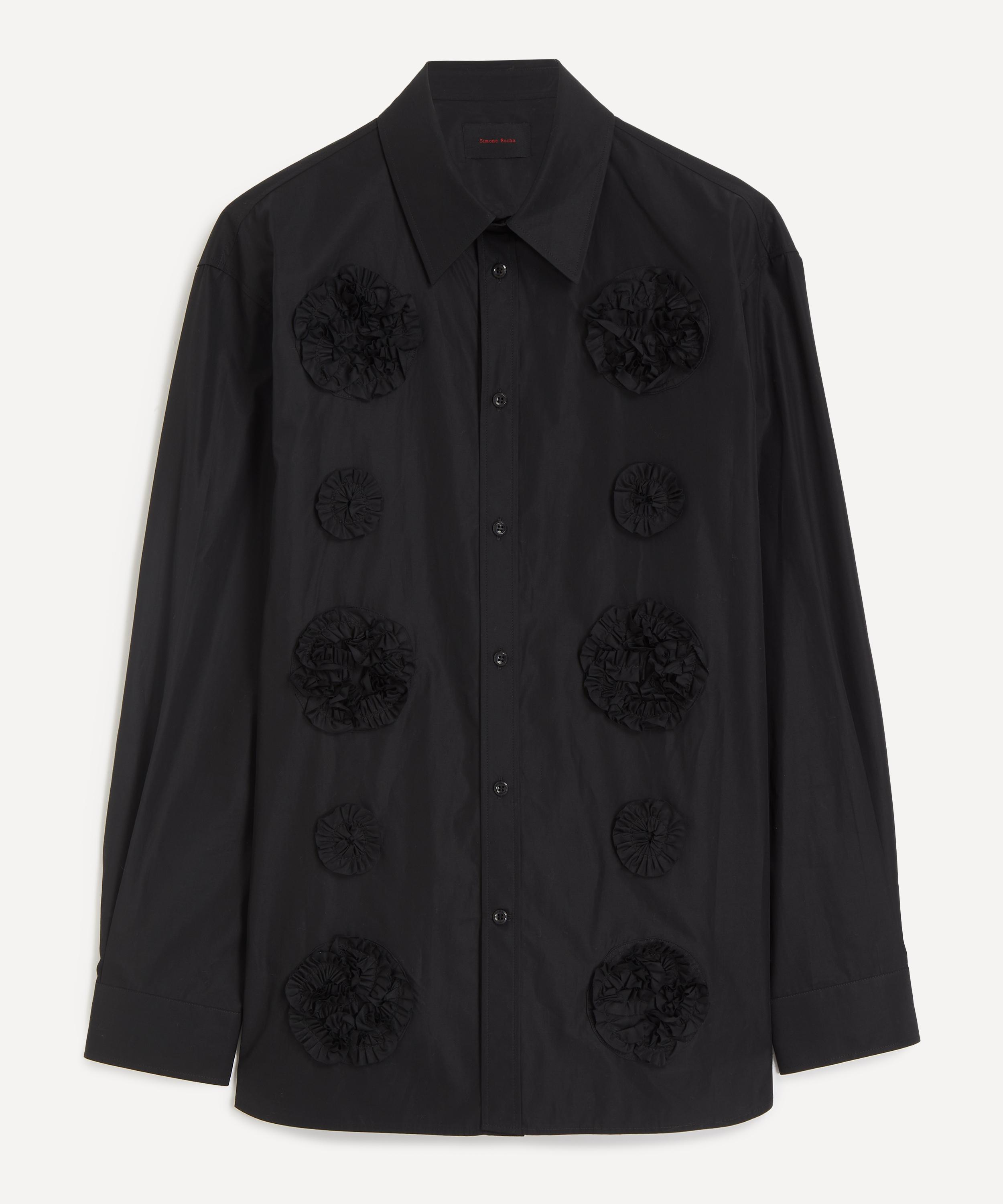 Simone Rocha - Black Frill Flower Easy Shirt&nbsp;