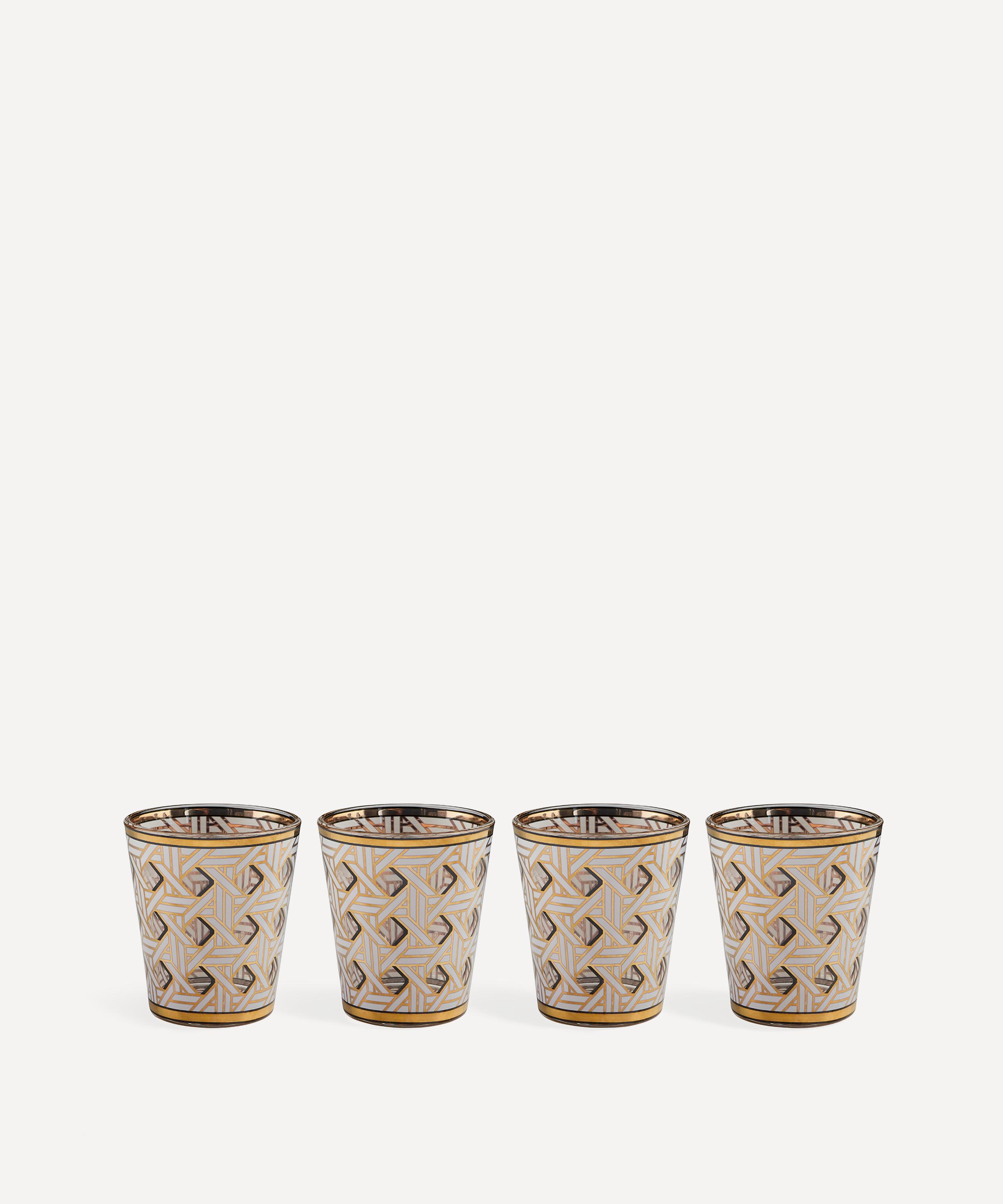 Jonathan Adler - Basketweave Glasses Set of Four