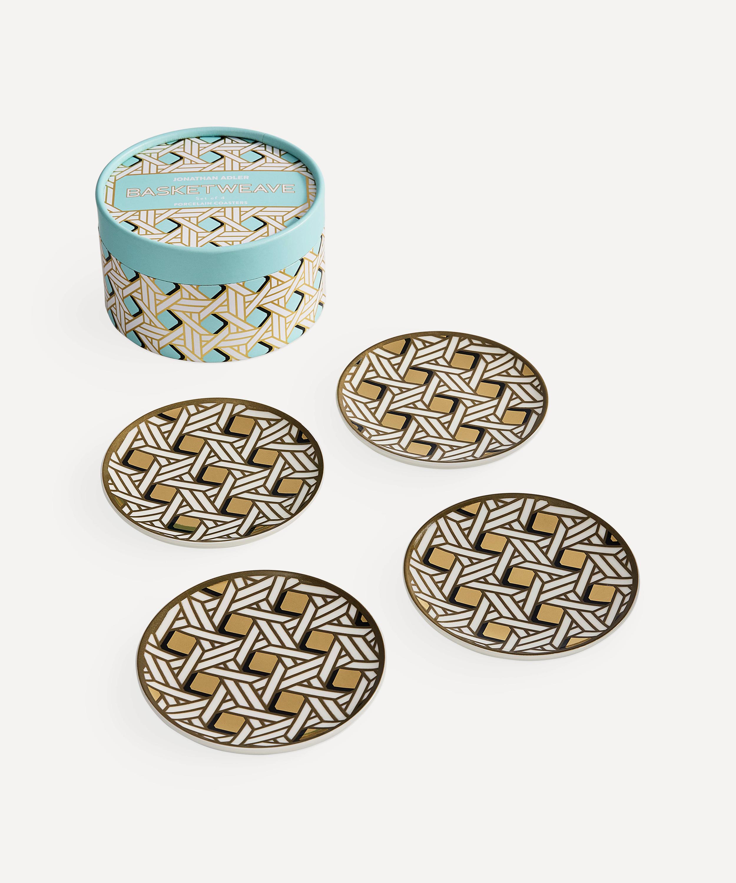 Jonathan Adler - Basketweave Coasters Set of Four image number 2
