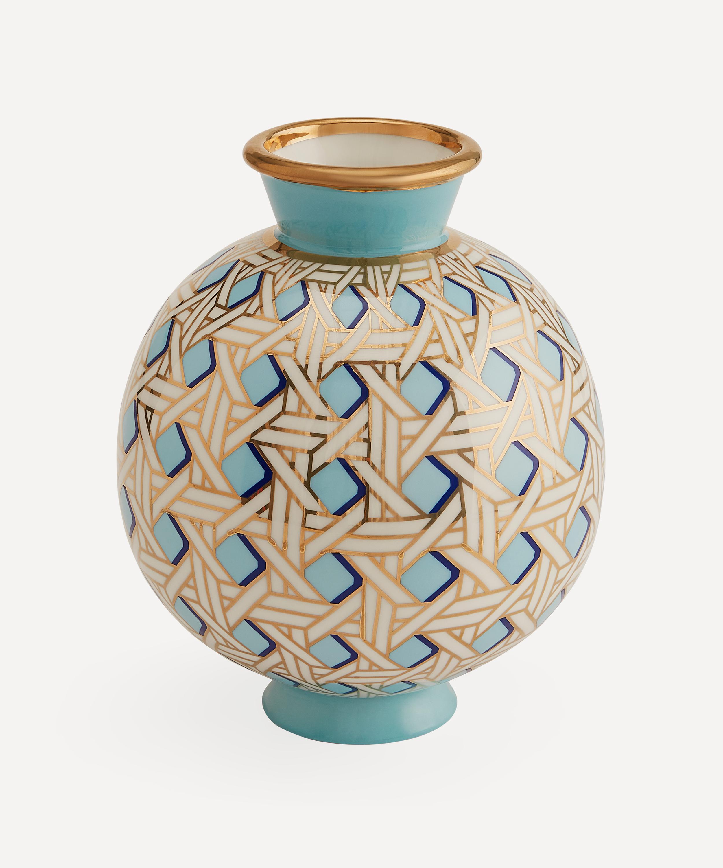 Jonathan Adler - Basketweave Round Vase